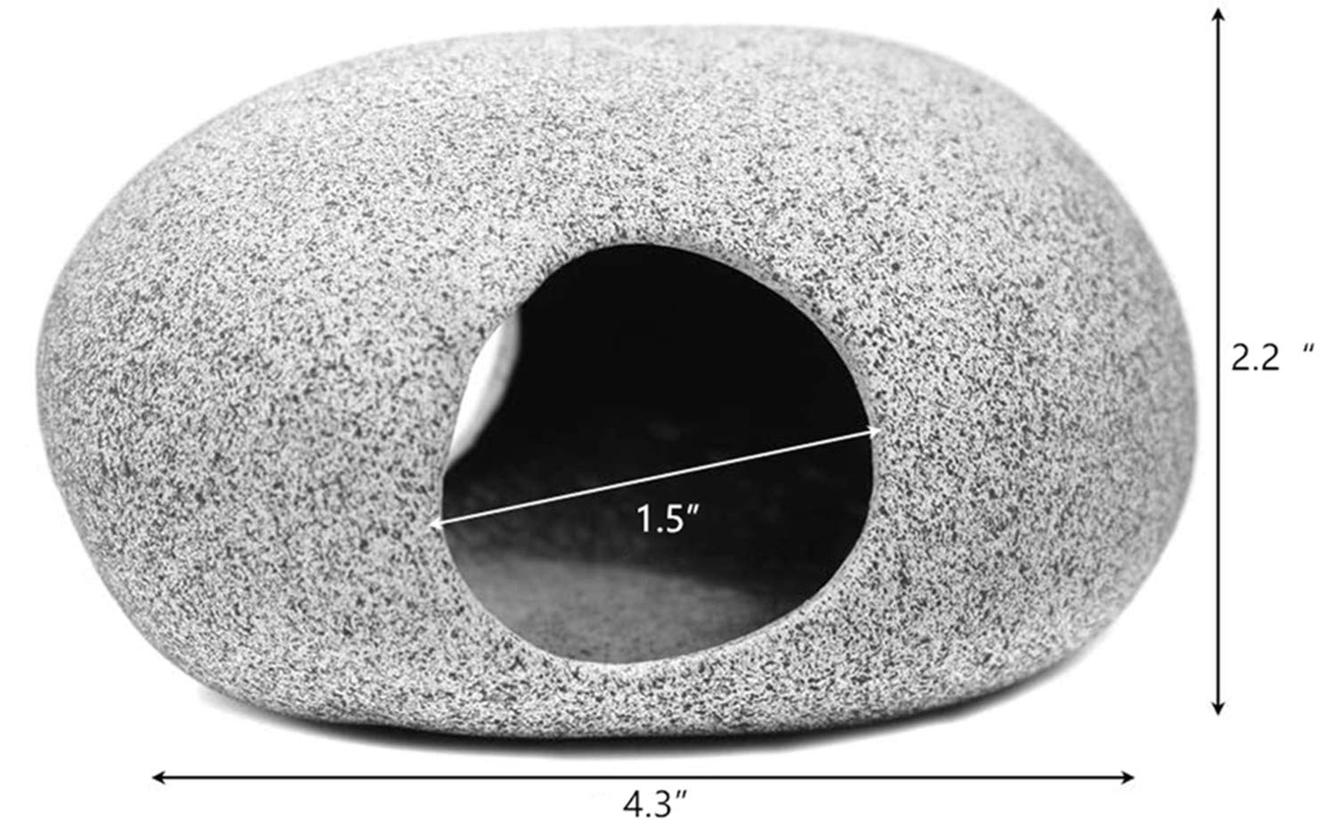 XMHF Aquarium Decorations Rock, Ceramic Shelters - Shrimp Habitat, Breeding Tube, Hiding cave, Stackable Fish Tank Decor Cave fo