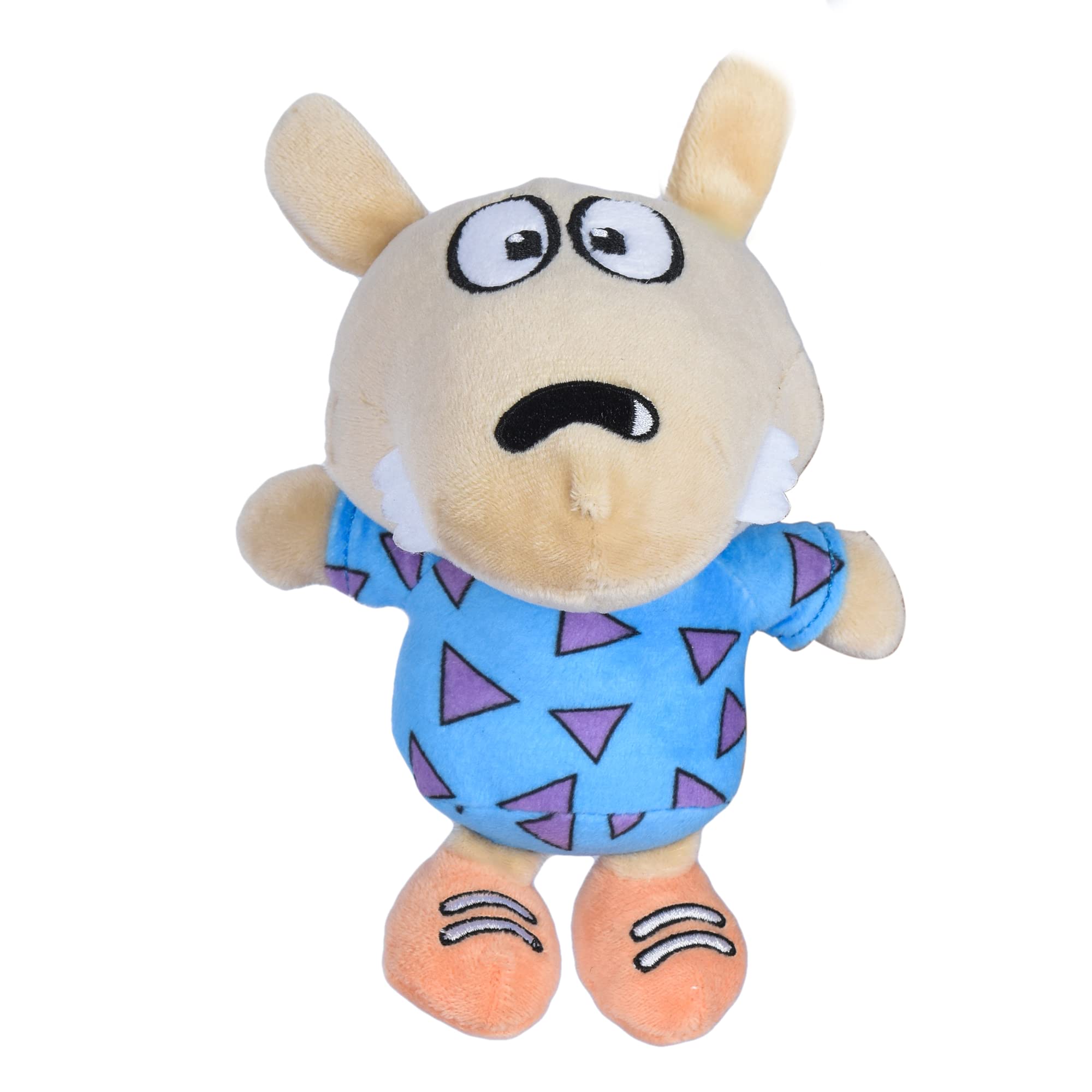 Nickelodeon For Pets Rocko'S Modern Life Spunky Figure Plush Dog Toy - 6 Inch White Squeaky Dog Toy For All Dogs - Nickelodeon T