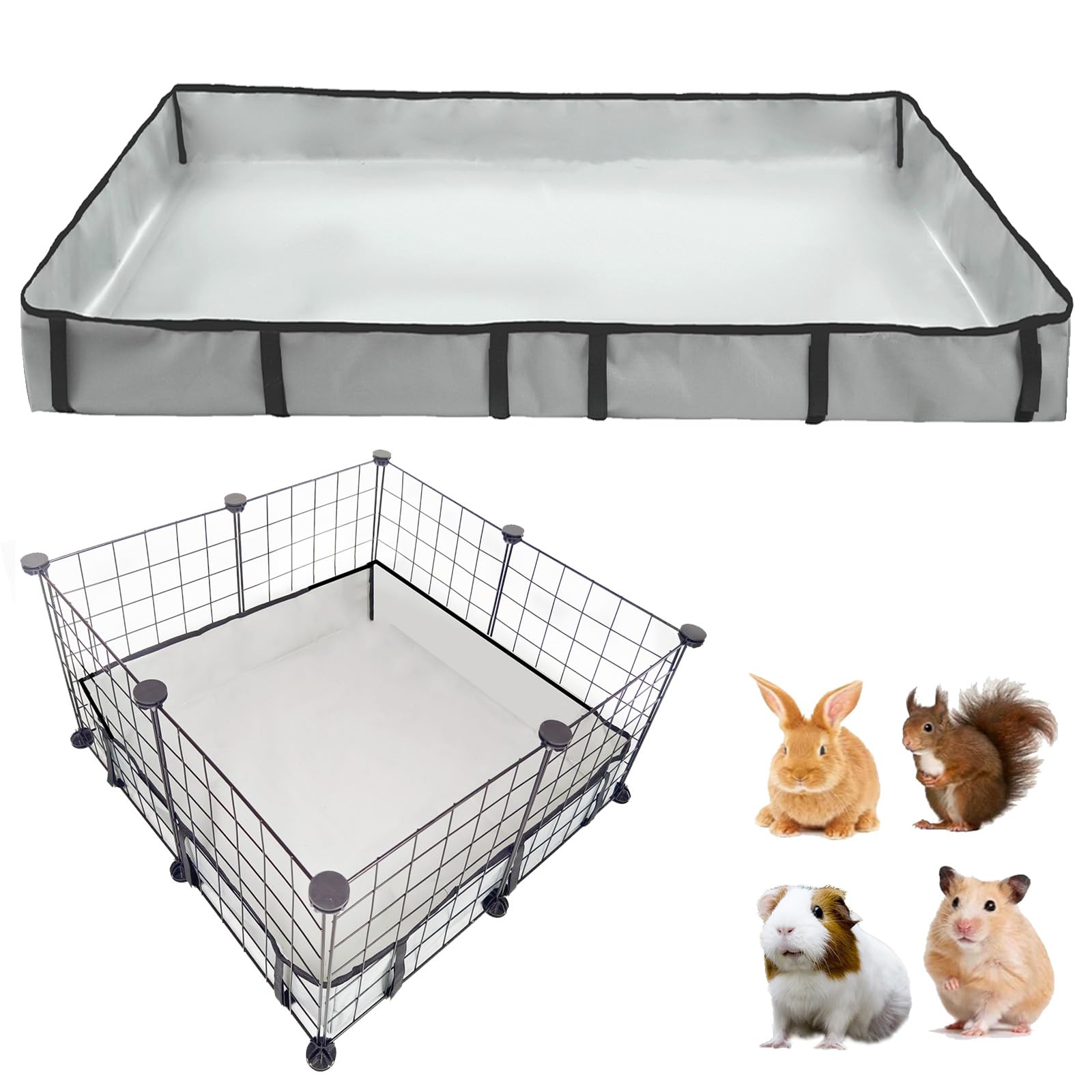 Dzwlkj Guinea Pig Cage Liner Tarp Bottom Waterproof And Washable Base Also For Rabbits, Bunny, Chinchesillas, Hedgehog, Ferrets 