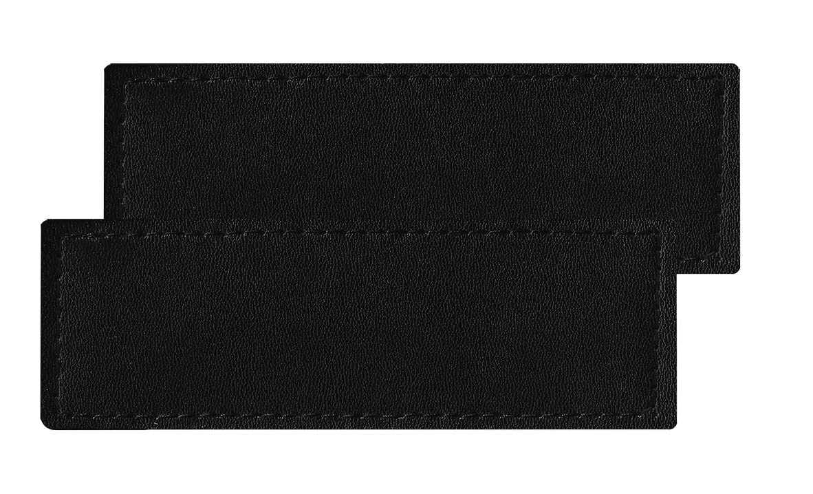 Dogline Blank Removable Patches, Large/X-Large,Black