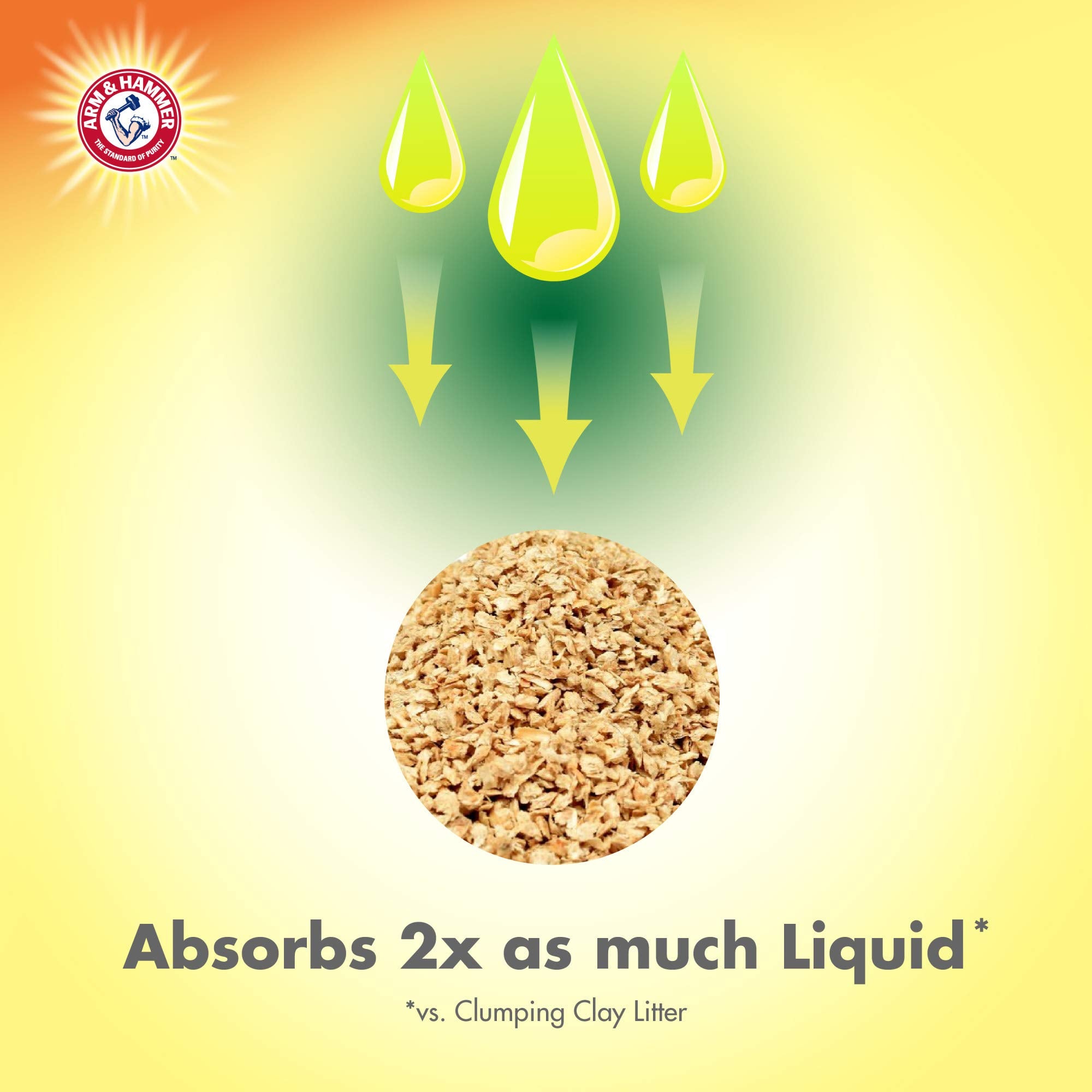 Arm & Hammer Naturals Clumping Litter, Double Duty Litter W/ Corn Fibers, 9Lb