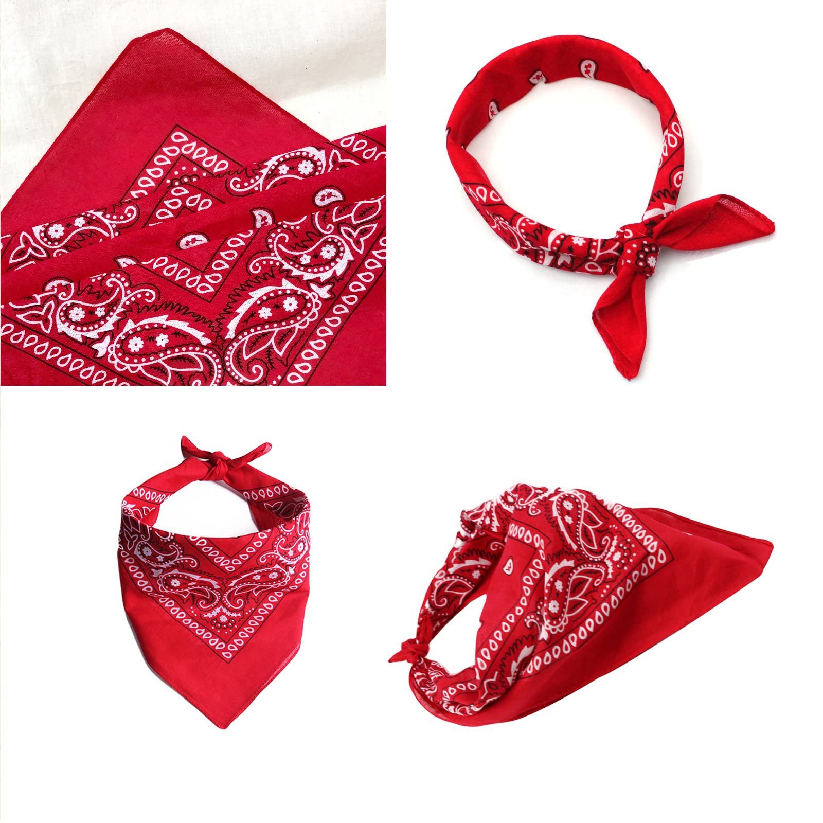 Awocan Dog Cowboy Hat And Bandana Scarf Dog Cat Sombrero Puppy Hat Dog Cat Costume Cosplay Cap Puppy Pet Dog Cat Holiday Pet Party Decoration (Khaki)