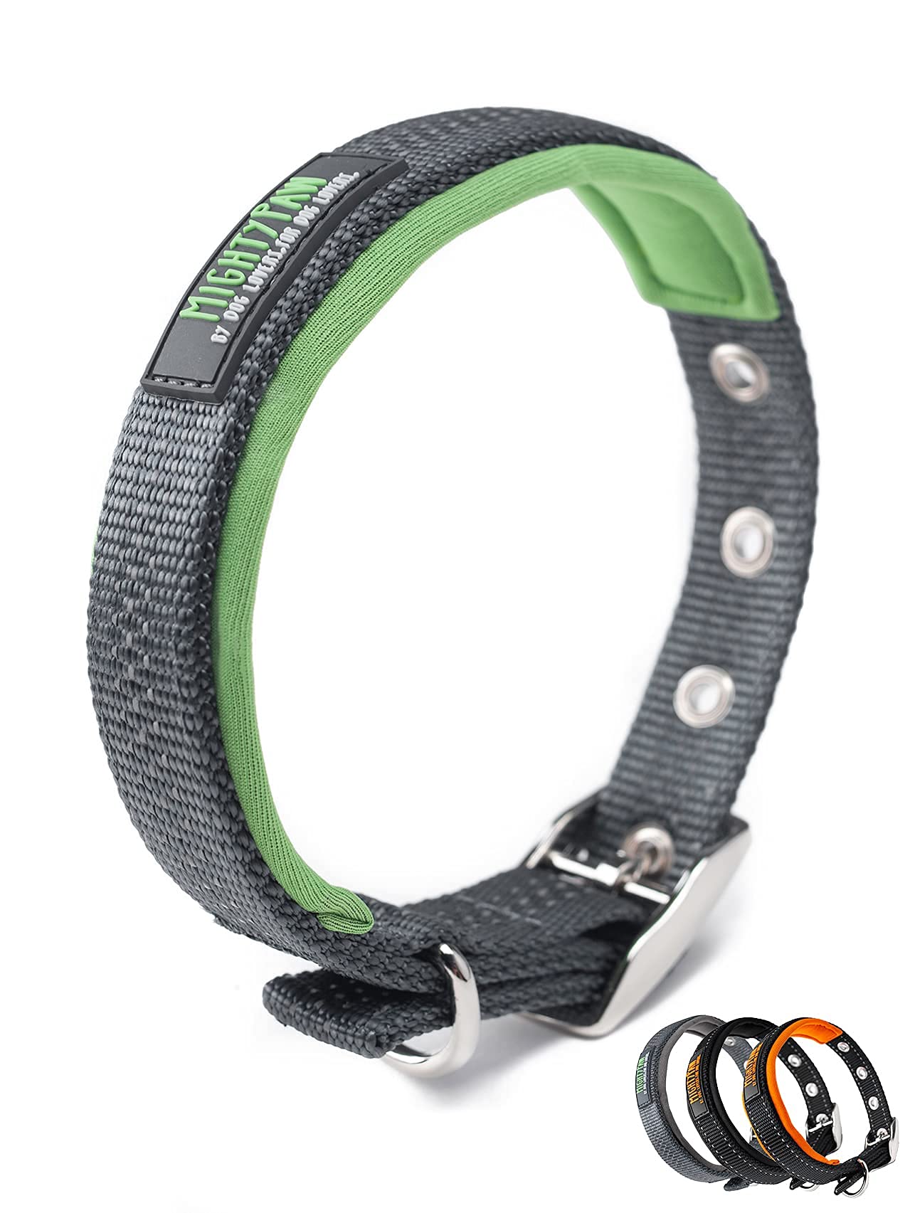 Mighty Paw Ultra Soft Dog Collar - All-Metal Adjustable Buckle For Large And Small Dogs - Super Soft Neoprene Padding For Ultima