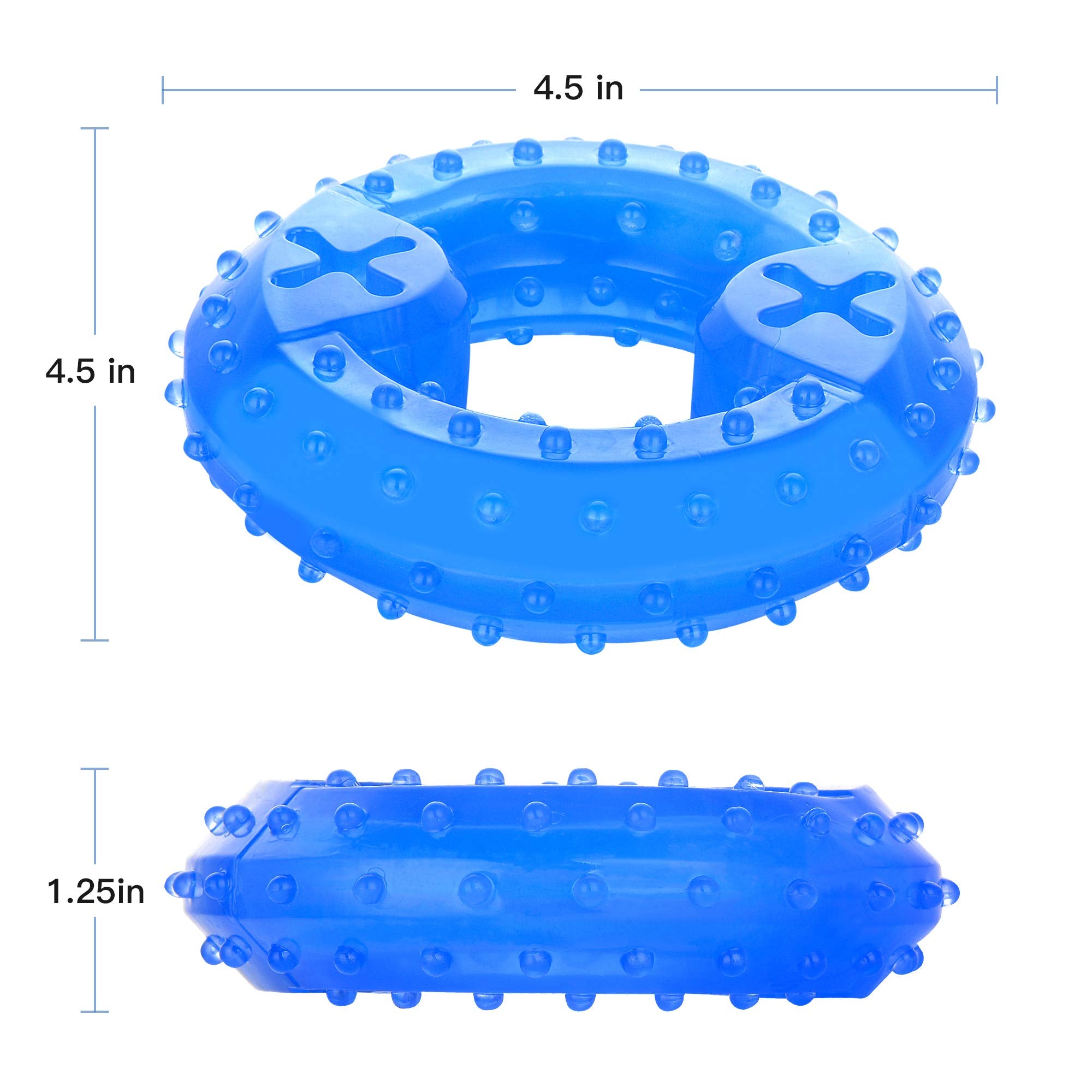 NWK Pet Teether Cooling Chew Toy for Dogs Teething Toy for Puppies, Fit with Treats for More Fun (Chewing Ring)