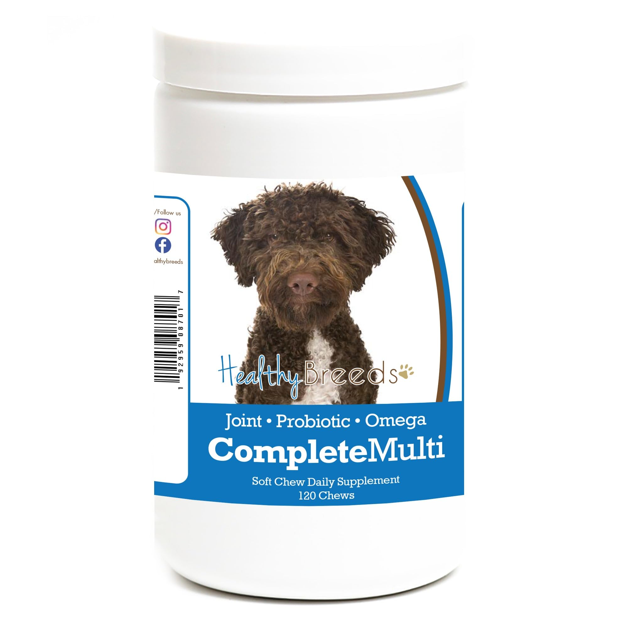 Healthy Breeds Lagotti Romagnoli All in One Multivitamin Soft Chew 120 Count