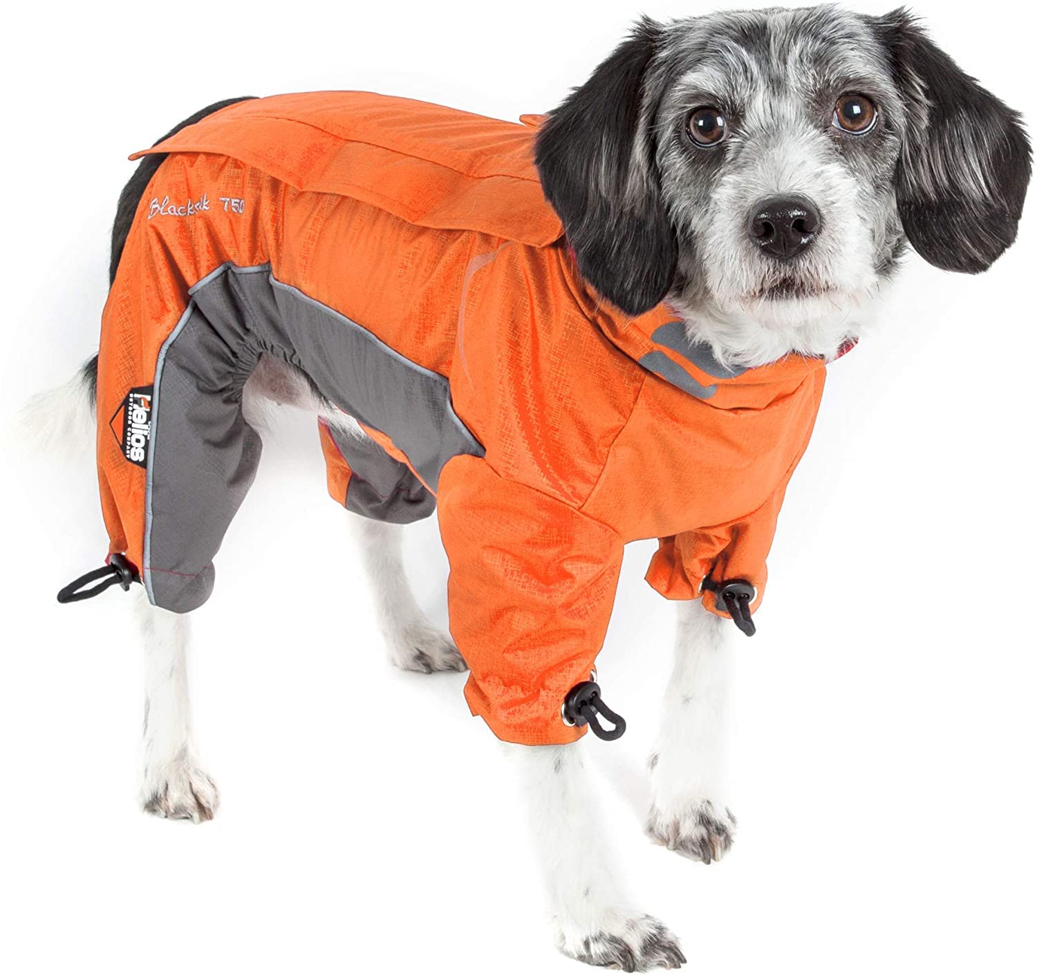 Doghelios 'Blizzard' Full-Bodied Comfort-Fitted Adjustable And 3M Reflective Winter Insulated Pet Dog Coat Jacket W/ Blackshark Technology, Small, Orange