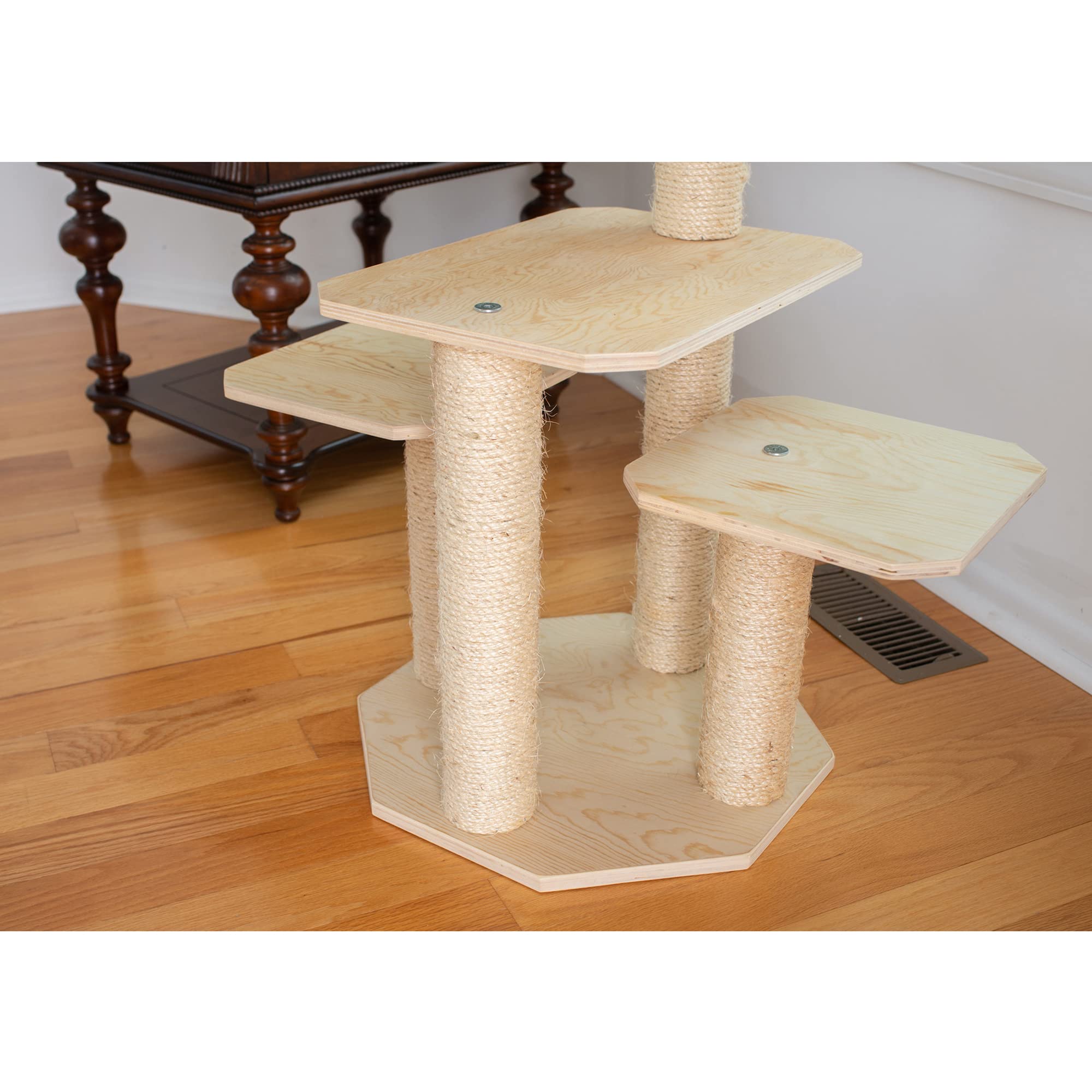 Armarkat Premium Pinus Sylvestris Wood Cat Tree S4203, Tan