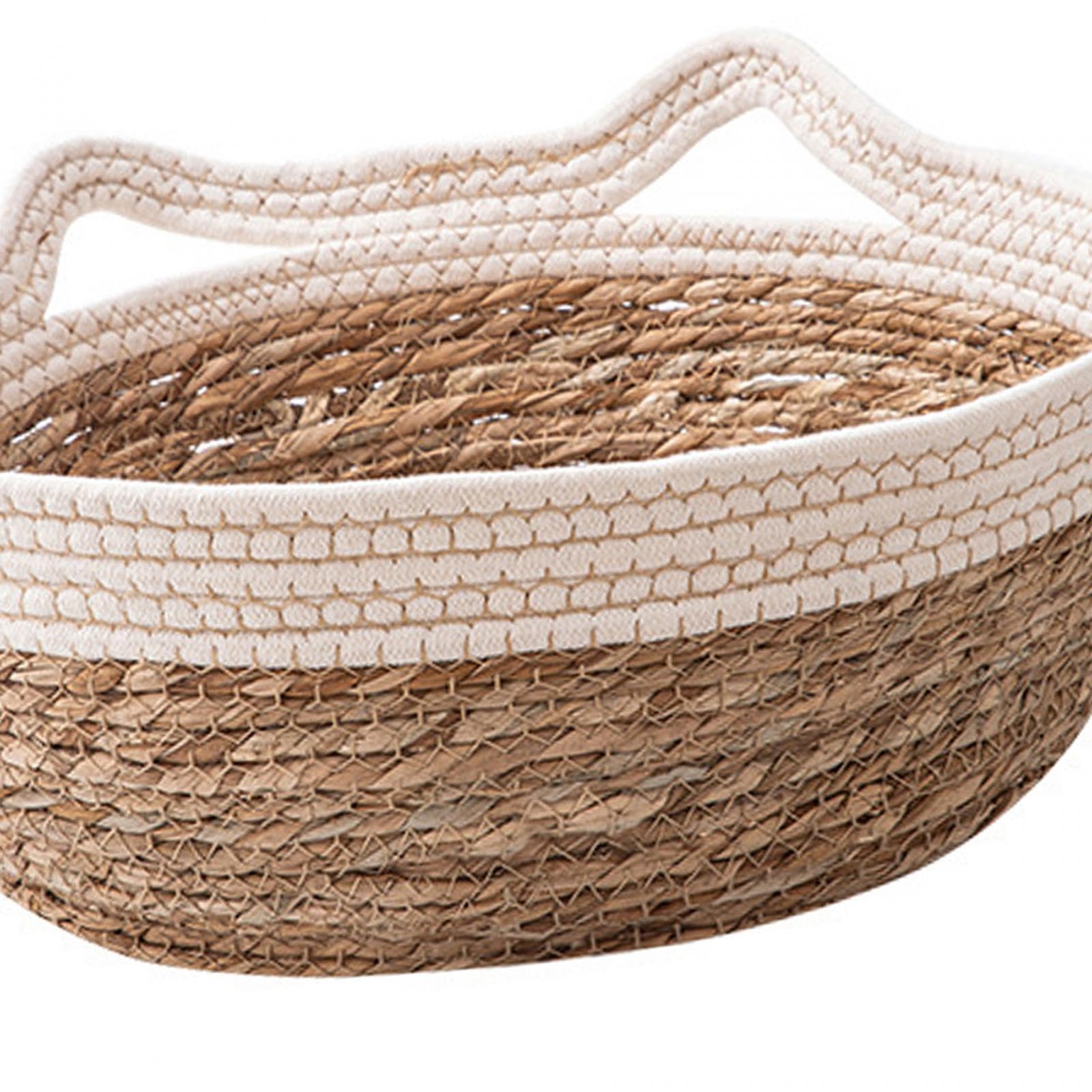 APIRILY Hand Woven Cat Bed Basket Dog Bed Nest Japanese Cat Scratching Baskets White M | Pet Supplies | Cat Supplies | Beds