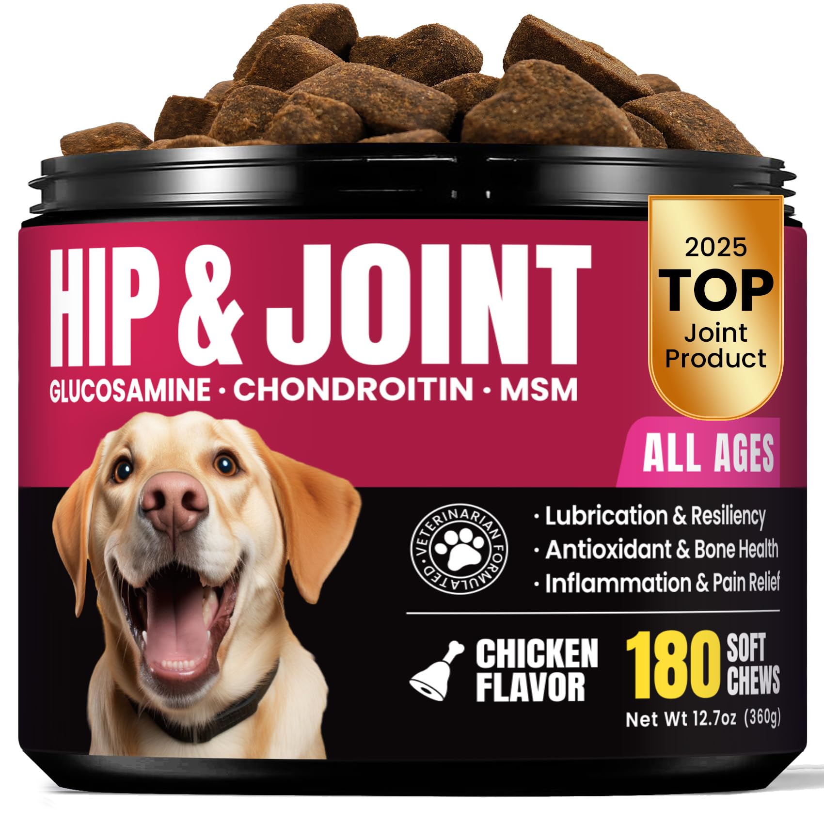 Glucosamine for Dogs Hip and Joint Supplement Chews, Chondroitin Joint Supplement for Dogs, Wuffe Joint Chews for Dog, Dog Suppl