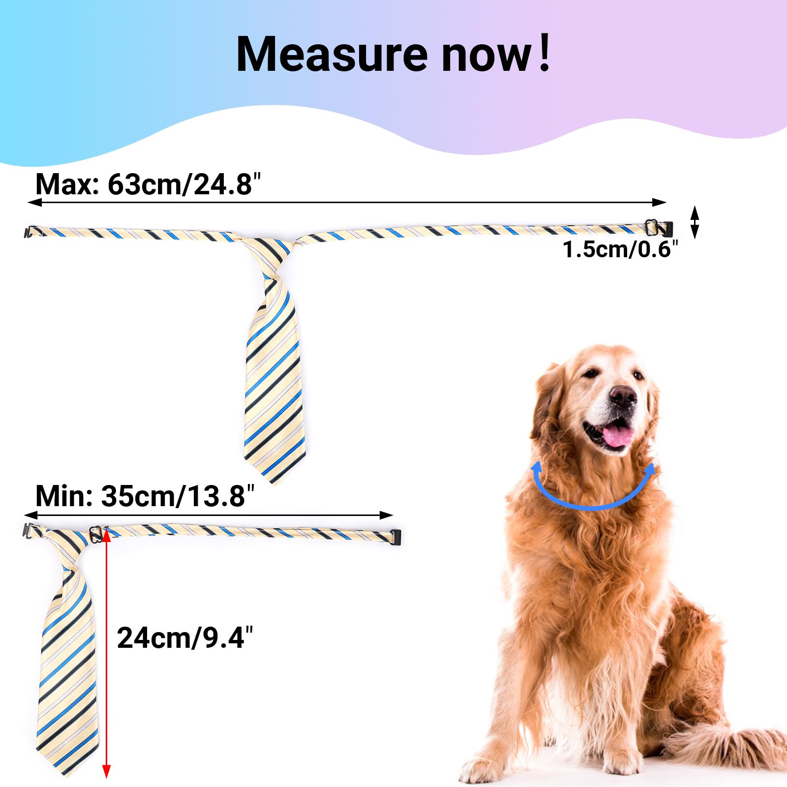 Segarty 30 Pcs Dog Neckties, Adjustable Dog Ties Dog Neck Ties And Bows For Medium Large Dog Festival Formal Bulk Pet Bowties Co