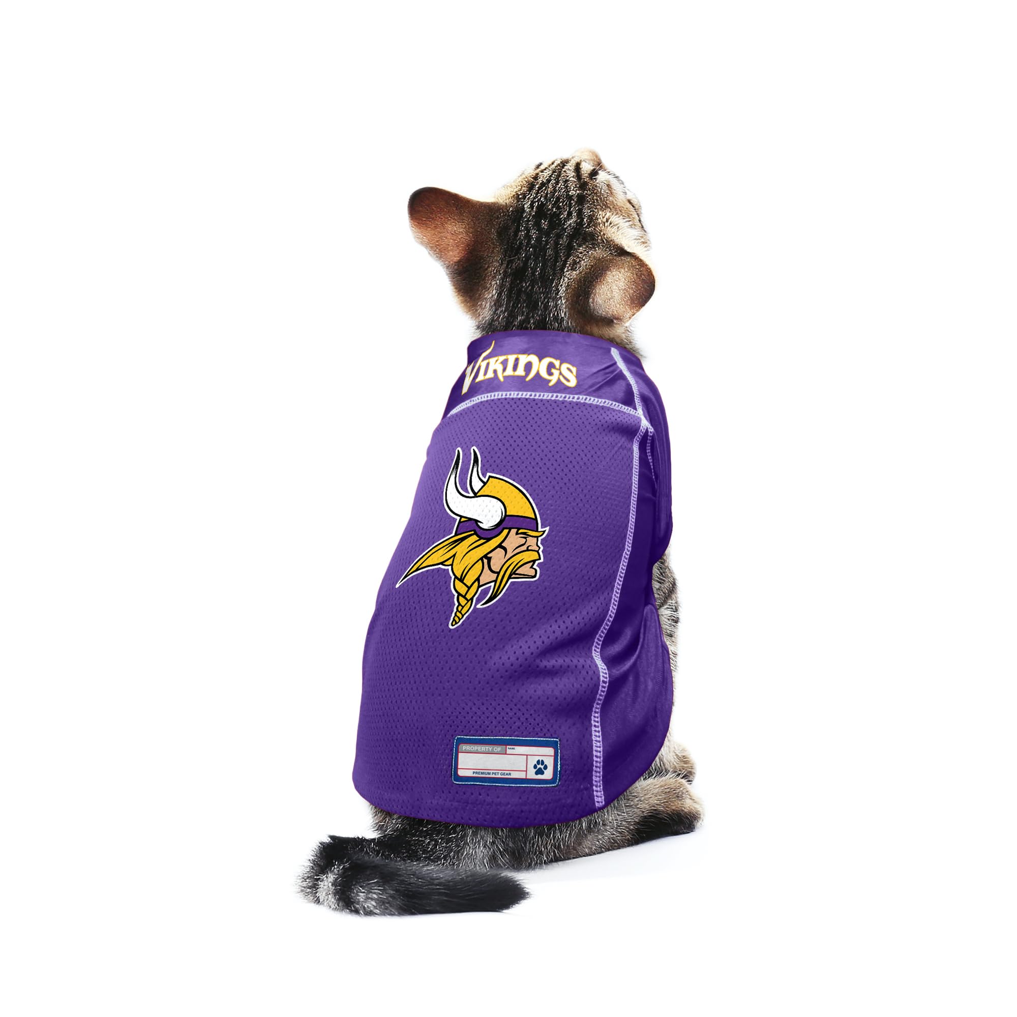 Littlearth Unisex-Adult Nfl Minnesota Vikings Basic Pet Jersey, Team Color, Small