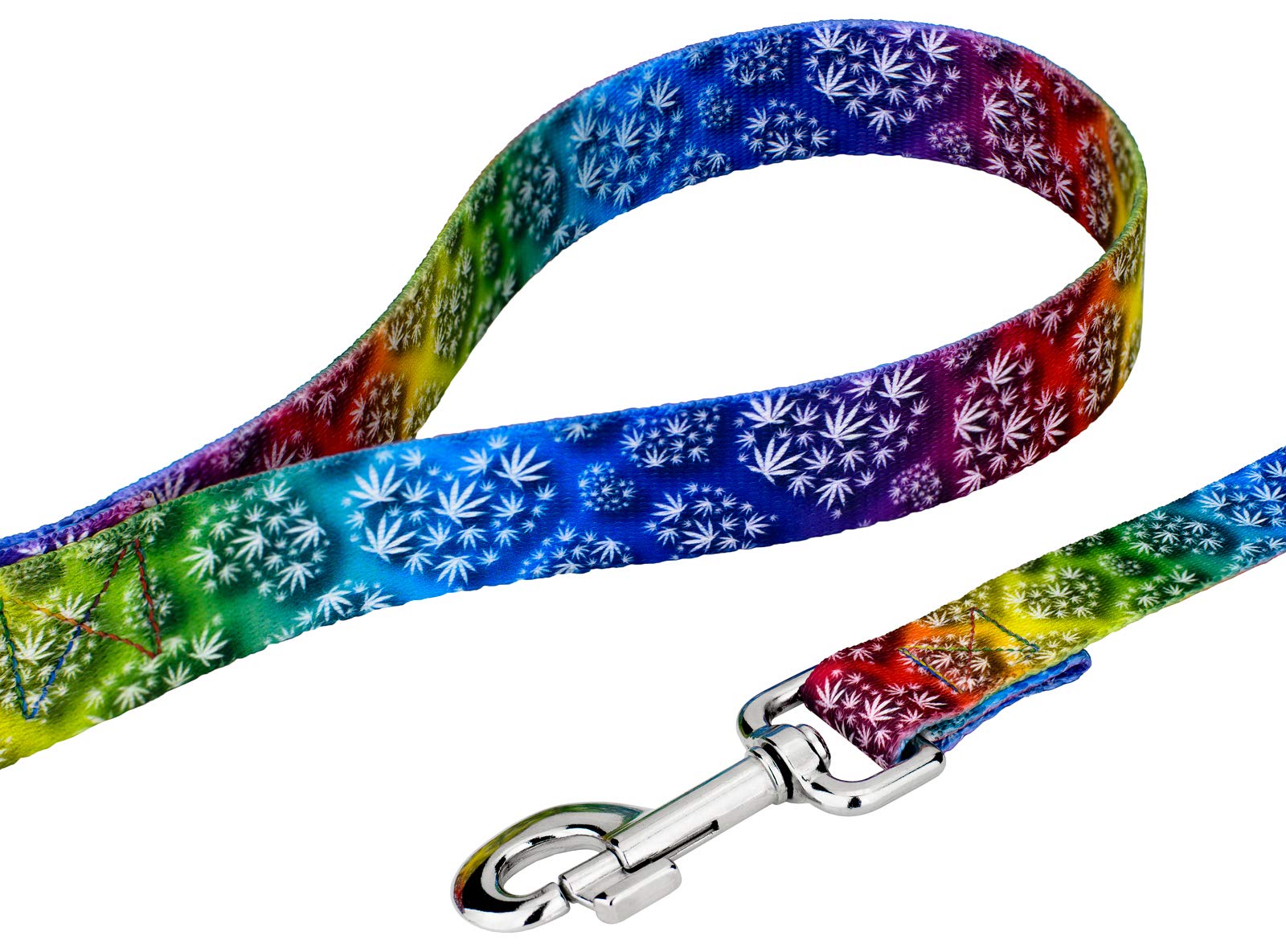 Country Brook Petz - Premium Groovy Ganja Dog Collar And Leash Limited Edition - Groovy Collection Featuring Far Out Designs (5/