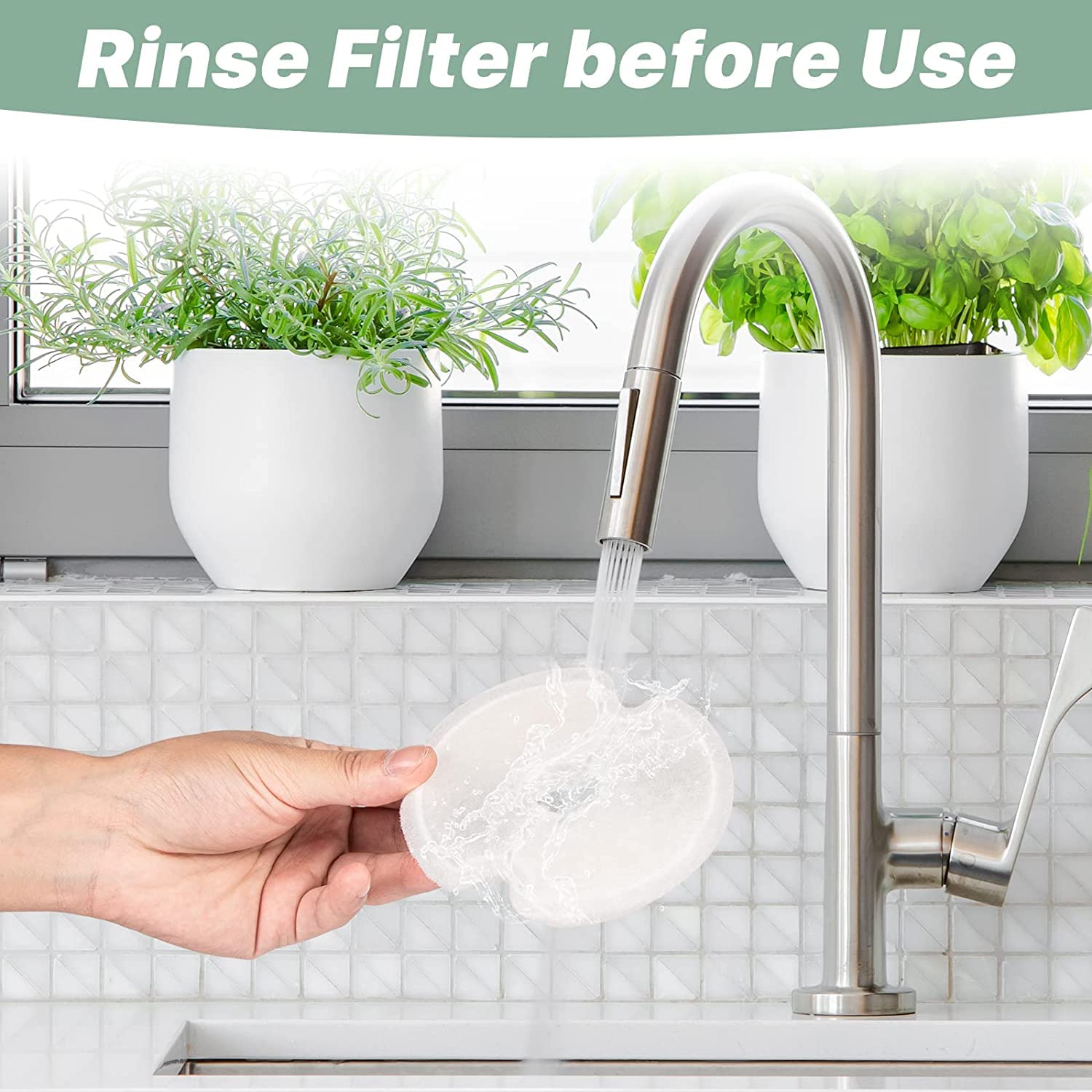 Cat Water Fountain Filters For 84Oz/2.5L Stainless Steel Pet Fountain And 67Oz/2.0L Plastic Cat Drinking Fountain, 16 Pack Pet Replacement Filters Set