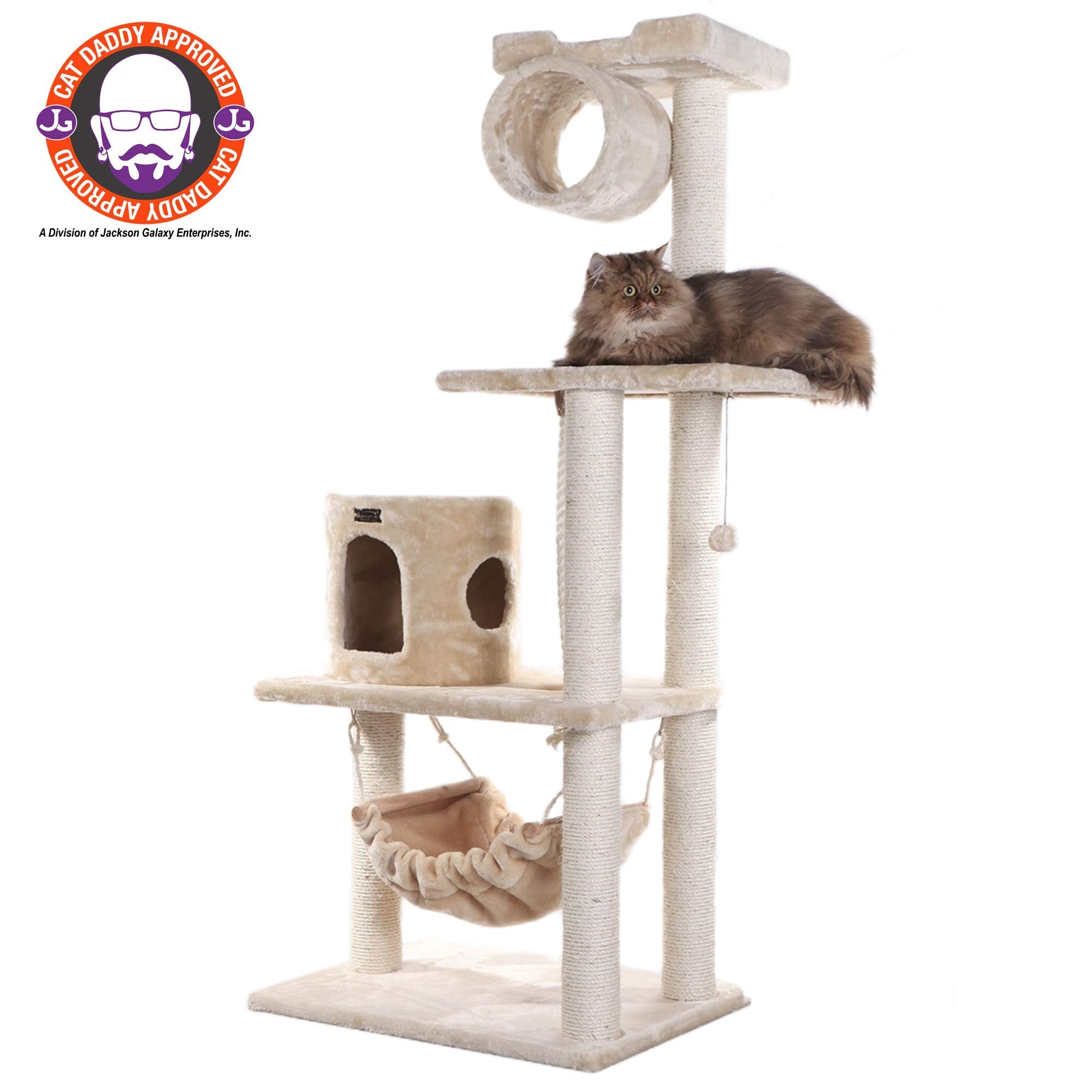 Armarkat Cat Tree Model A6202, Beige, 36'(L)X20'(W)X62'(H)