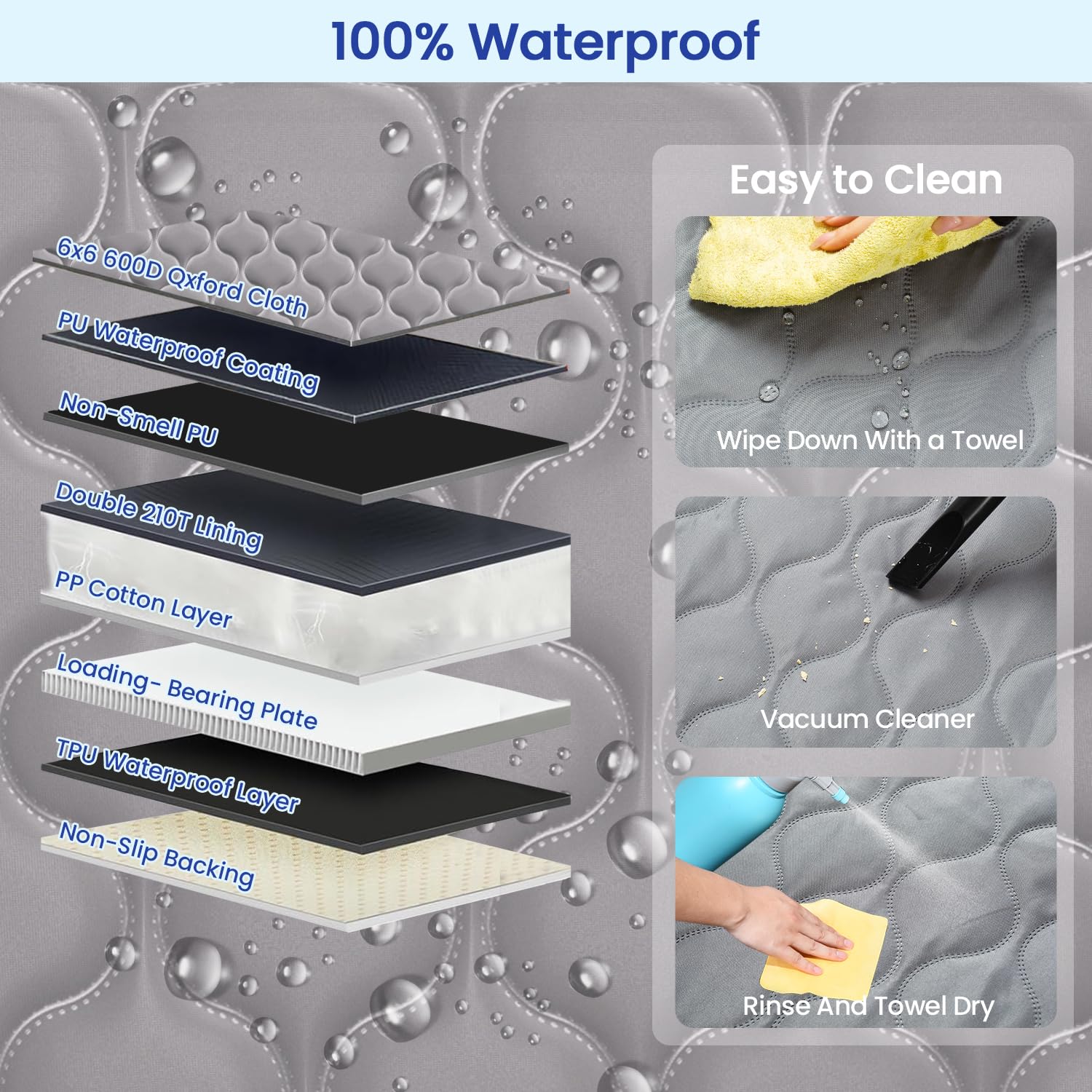 Pettycare Dog Car Seat Cover Heavy Duty Dog Hammock- Scratch-Resistant Bench Protector W/Non-Slip Hard Bottom, Extra Large Backs