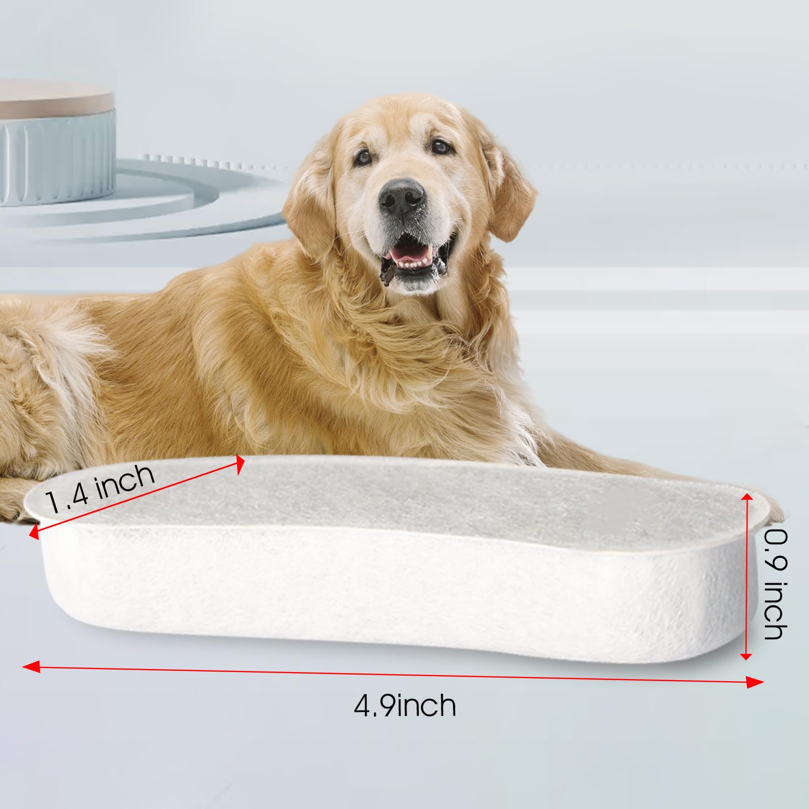 Dog Water Fountains By Wopet, 4 Pcs Pet Water Fountain Filters For W600 Dog Fountain, Large Dog Fountain Filter Replacement Cats