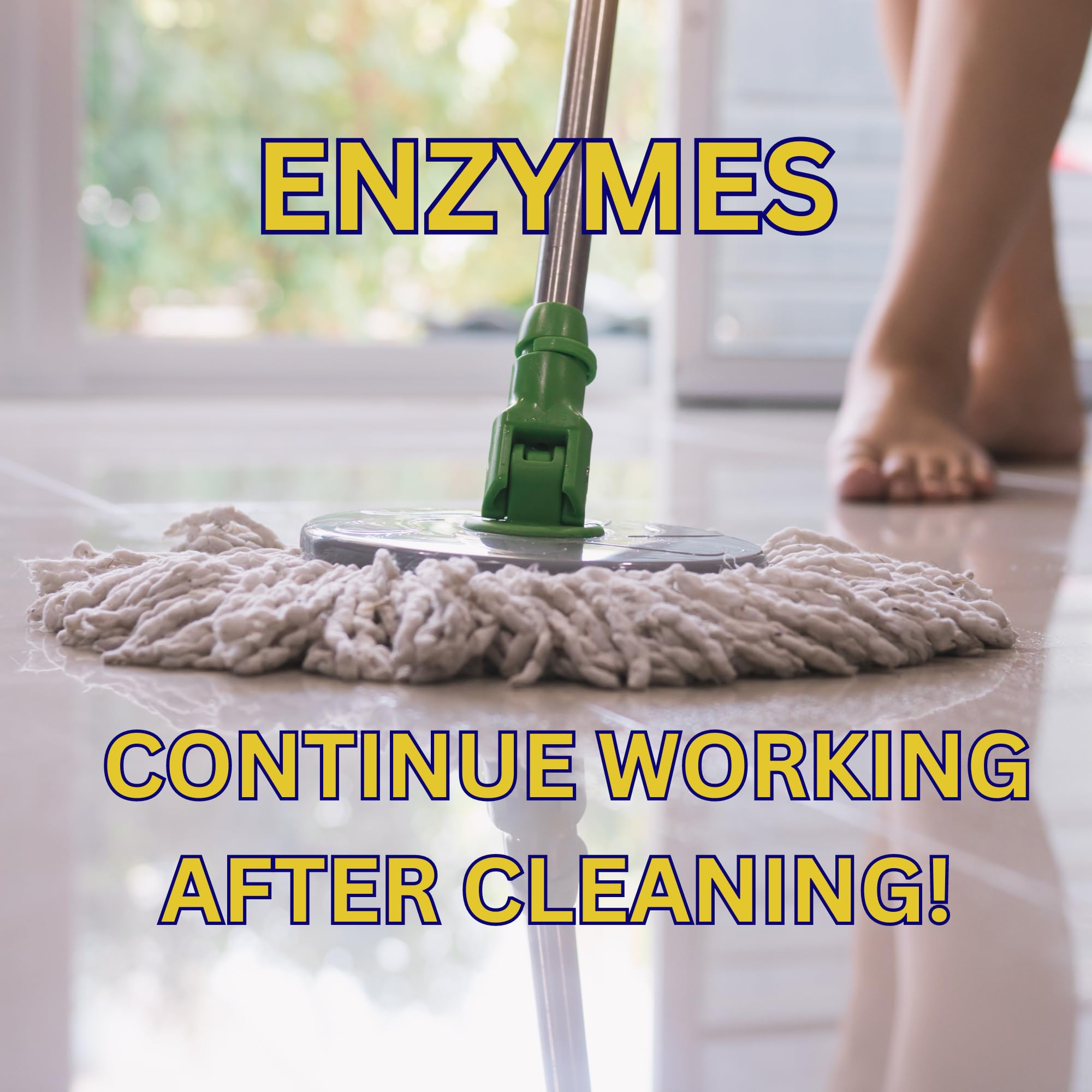 Noyatech Pet Floor Cleaner - Enzyme-Powered Degreaser For Urine, Odor & Grime | Safe For Tile, Vinyl, Grout & Hardwood | Residue