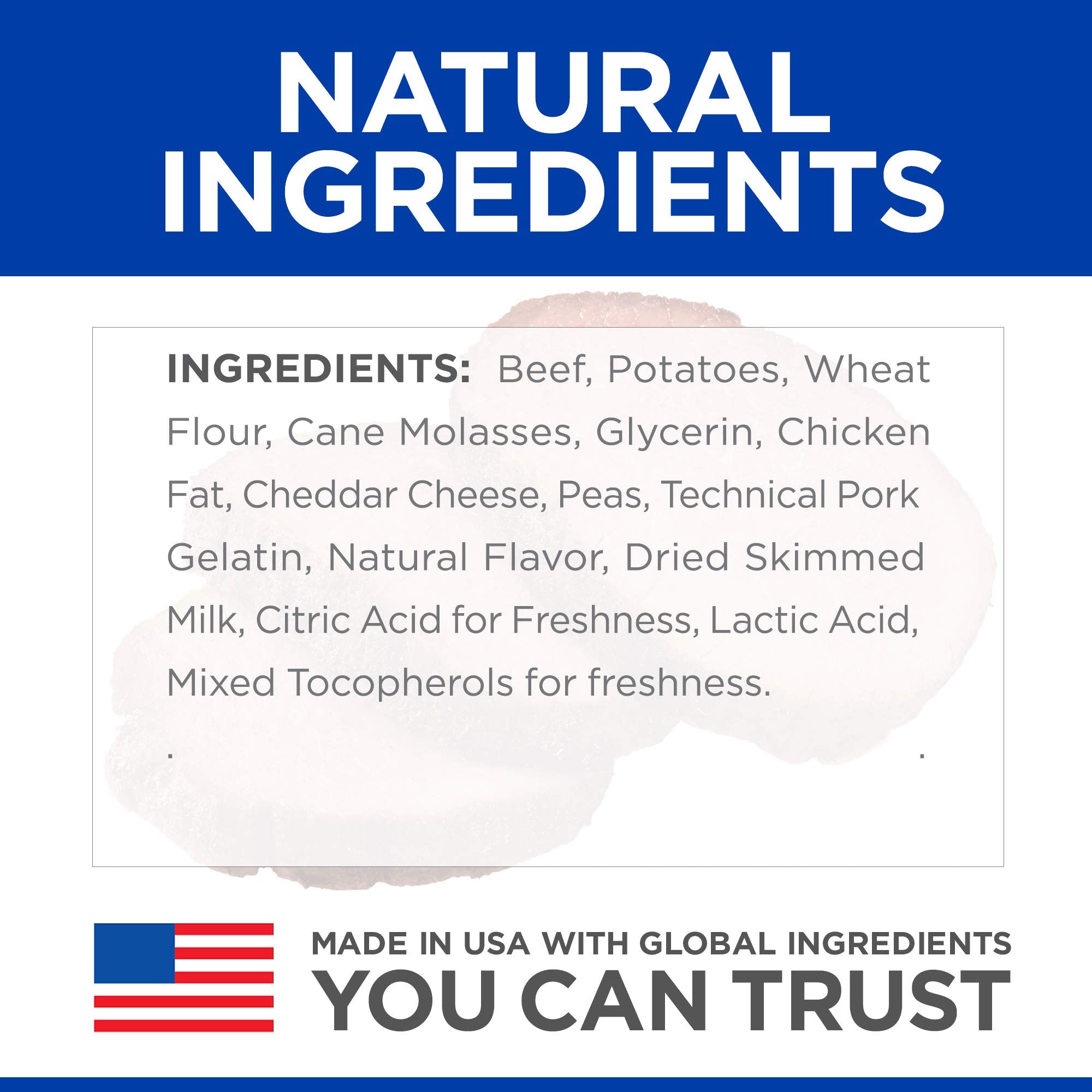 Hills Natural Soft Savories, All Life Stages, Great Taste, Dog Treats, Beef & Cheddar, 8 oz Bag