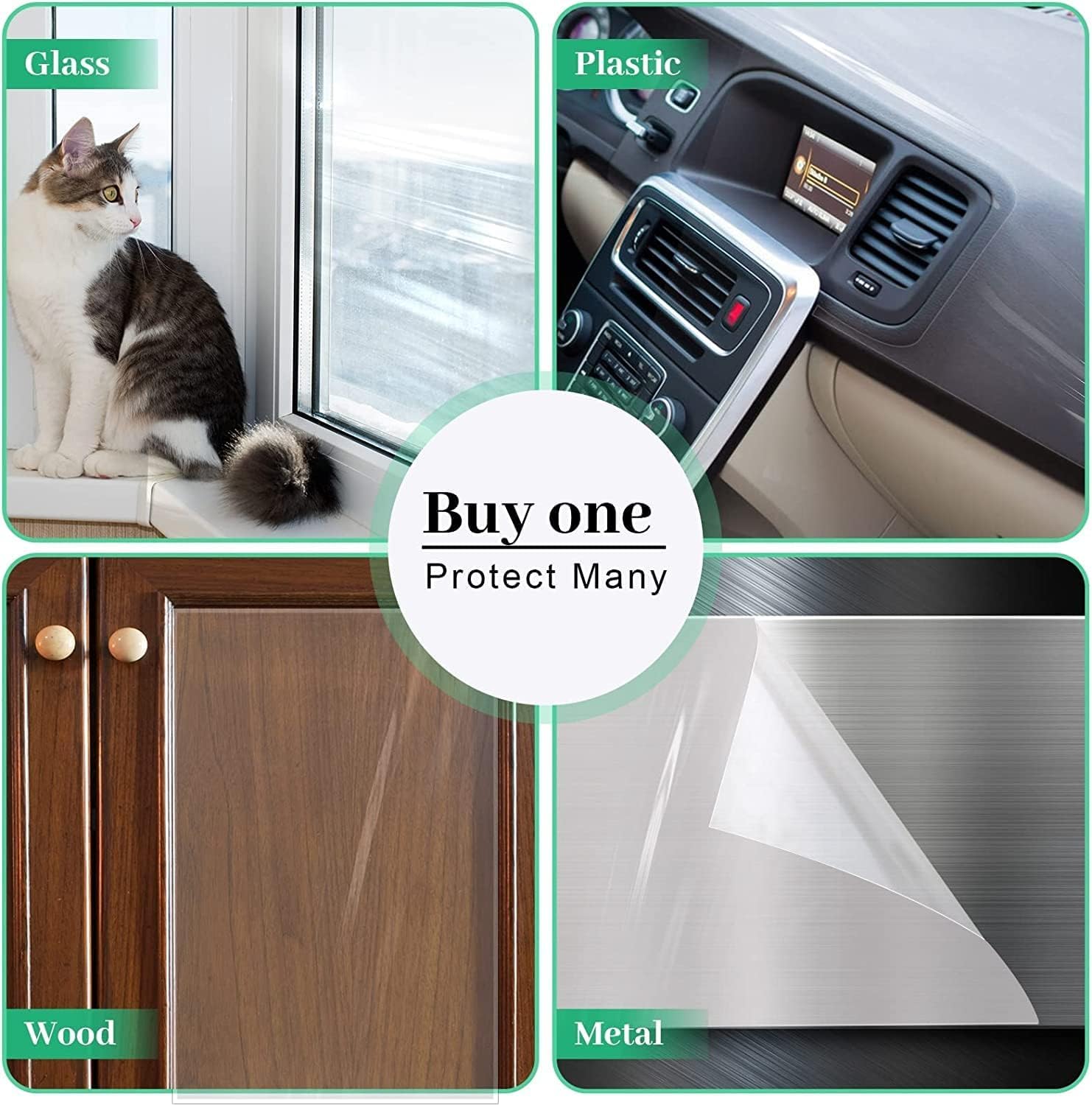 Door Protector From Dog Scratching 200'' X 8.2'' Cat Scratch Door Frame Single Sided Adhesive Protector Anti Dog Scratch Door Gu