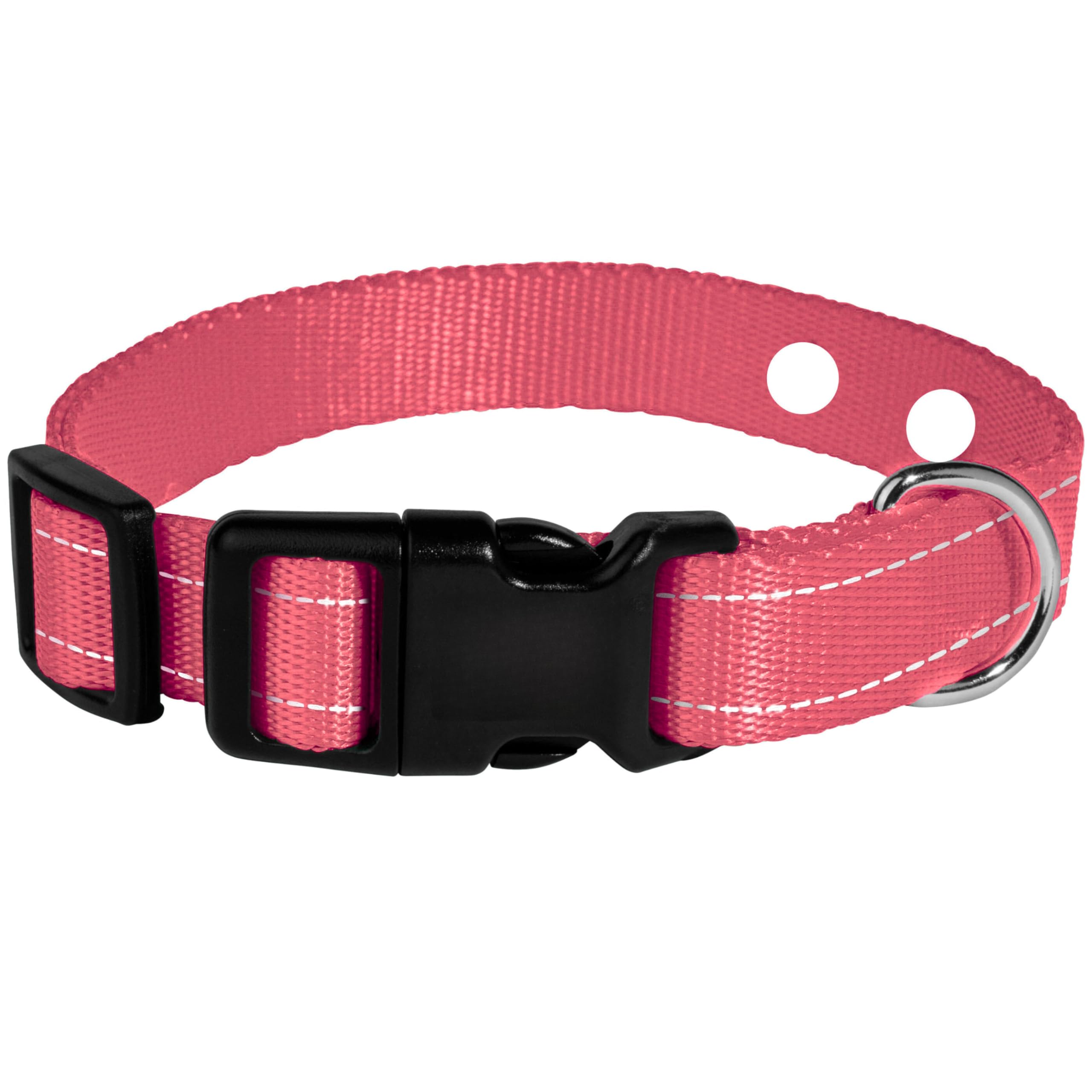 1'' Nylon E Collar Replacement Strap - In Ground Fence Collar, Compatible With Pet Safe & Invisible Fence (1'' Pink)