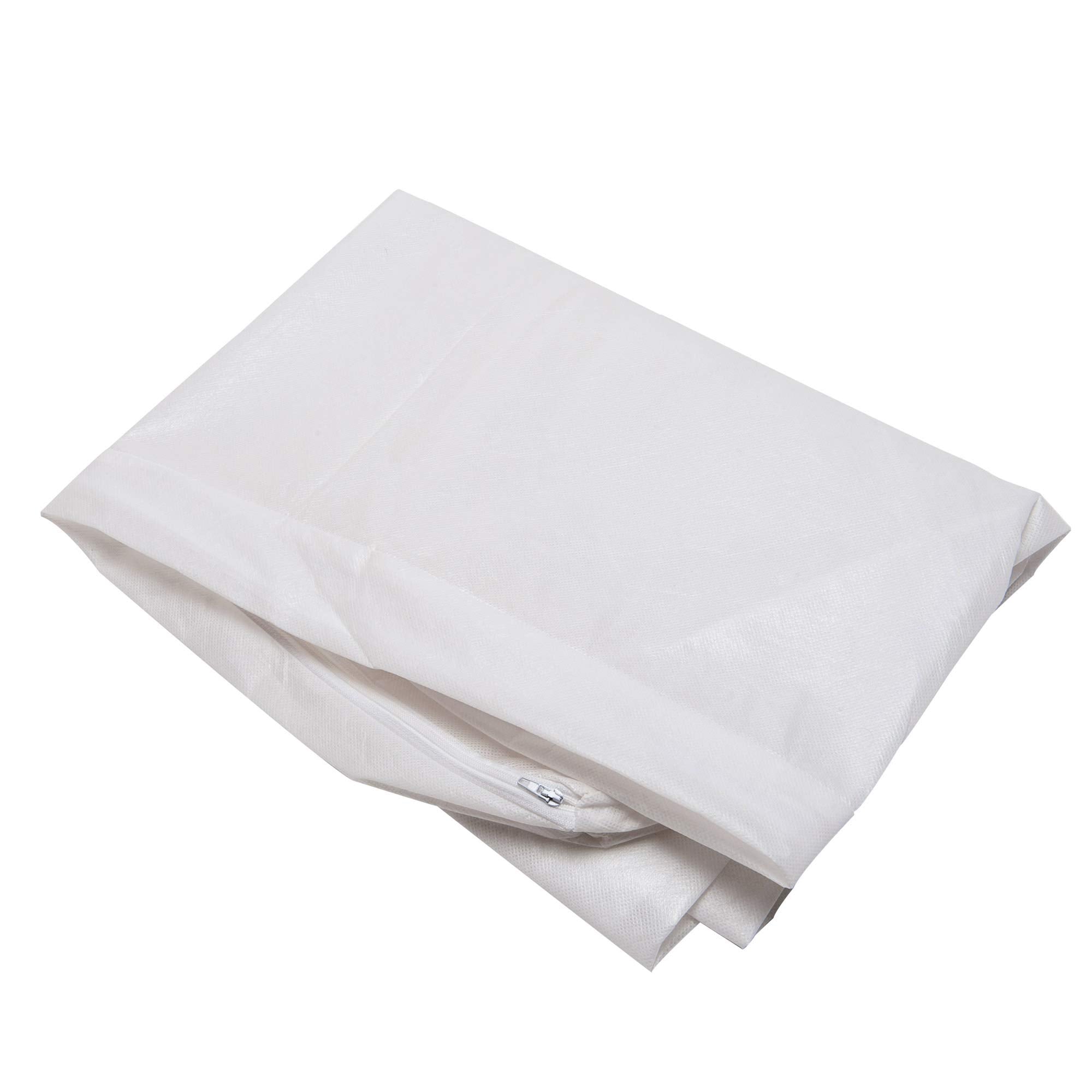 Furhaven Dog Bed Liner Water-Resistant Foam Mattress Protector Cover - White, Medium