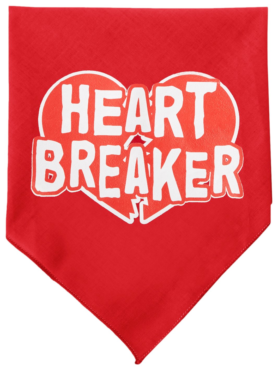 Mirage Pet Products Heart Breaker Screen Print Bandana for Pets, Small, Red