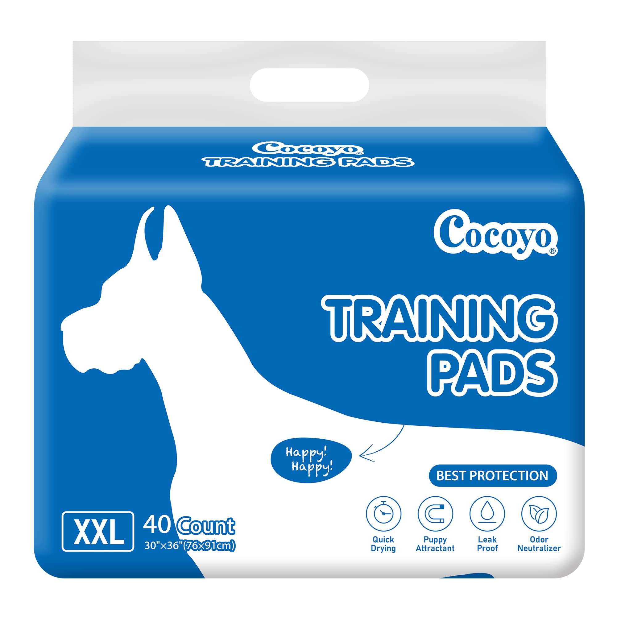 Cocoyo Best Value Training Pads, 30'X36' Xxl, 80 Count,White