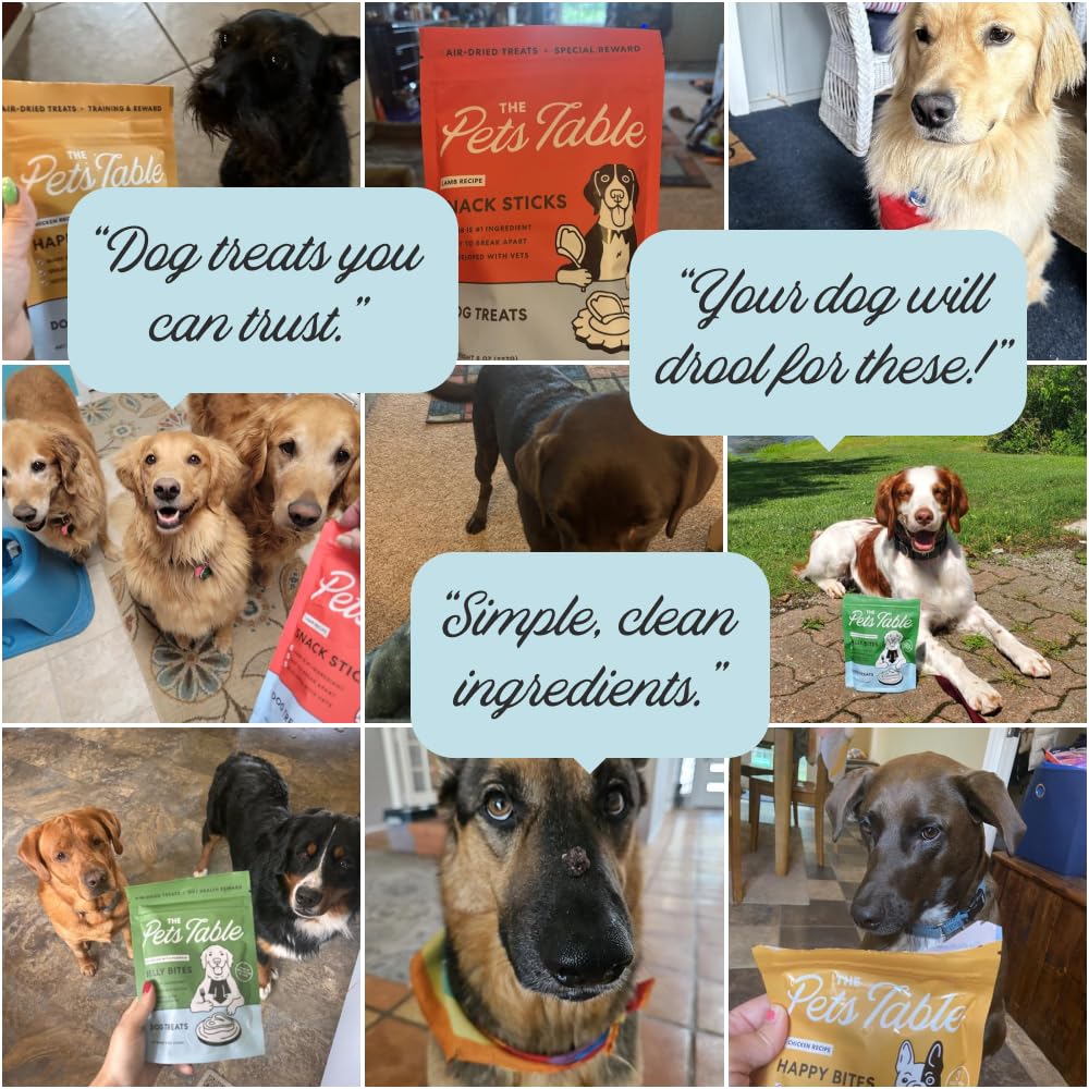 The Pets Table Air-Dried Healthy Dog Treats, Limited Ingredient Diet, 8 oz - Perfect for Picky Eaters