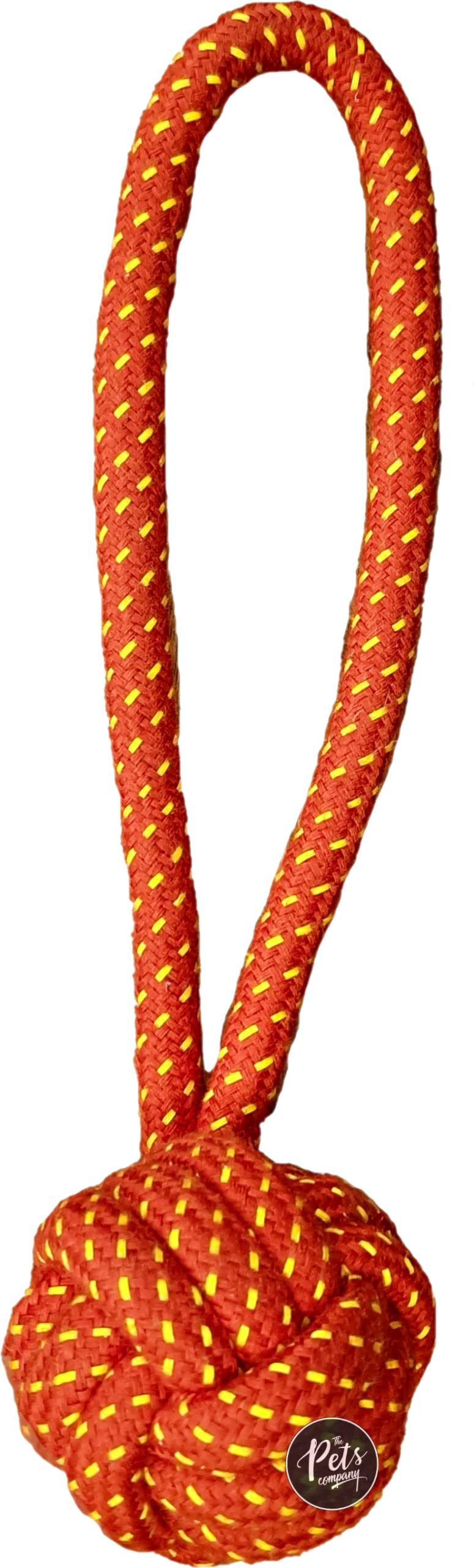 The Pets Company Natural Tug Ball with Knot Dog Rope Toy for Chewing Teething, Dental Chew Dog Toys for Medium & Large Dogs