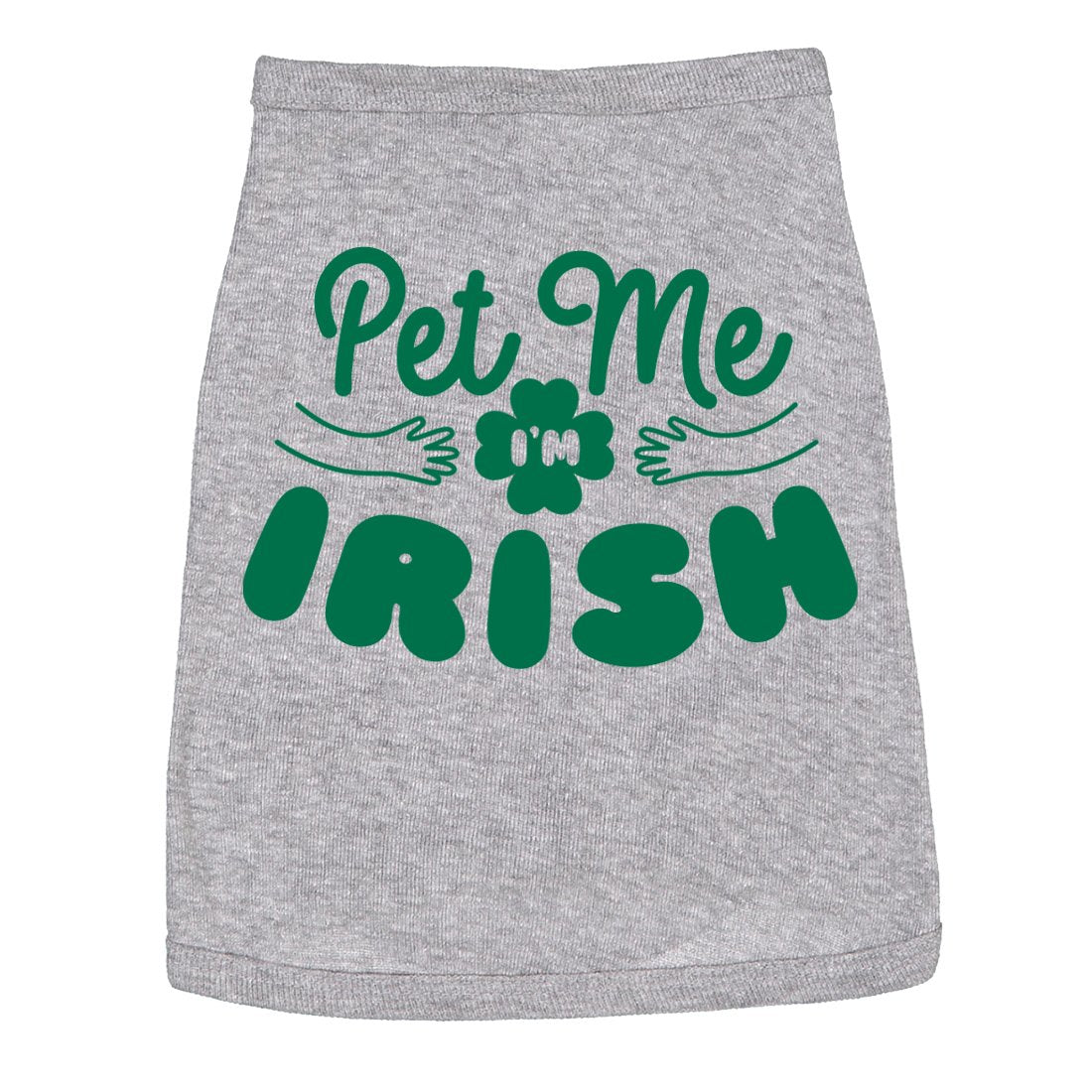 Dog Shirt Pet Me Im Irish Funny Saint Patricks Day T Shirt Clothes For Pet Puppy Heather Grey S