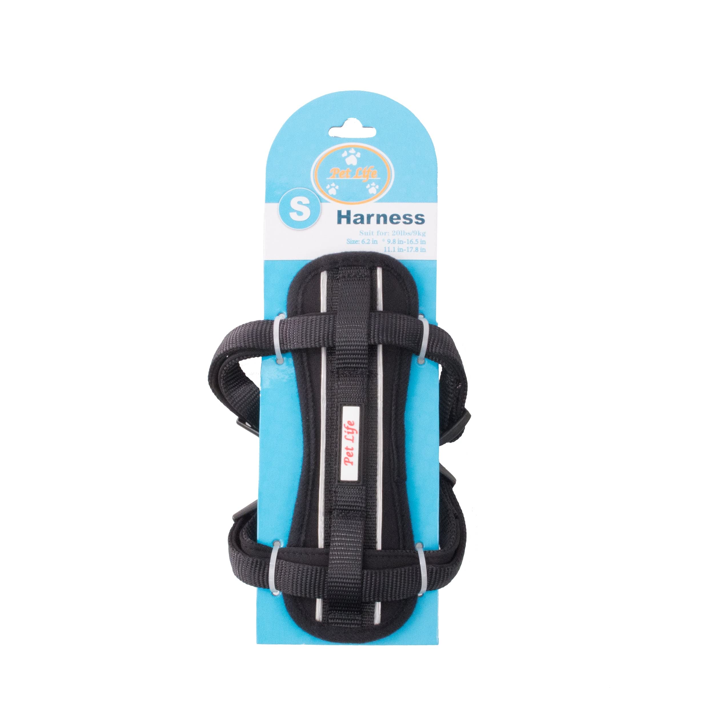 Pet Life Mountaineer Chest Dog Harness - Easy Pull Reflective And Adjustable Pet Harness Provides Less Stress And Waist Pressure With Added Comfort