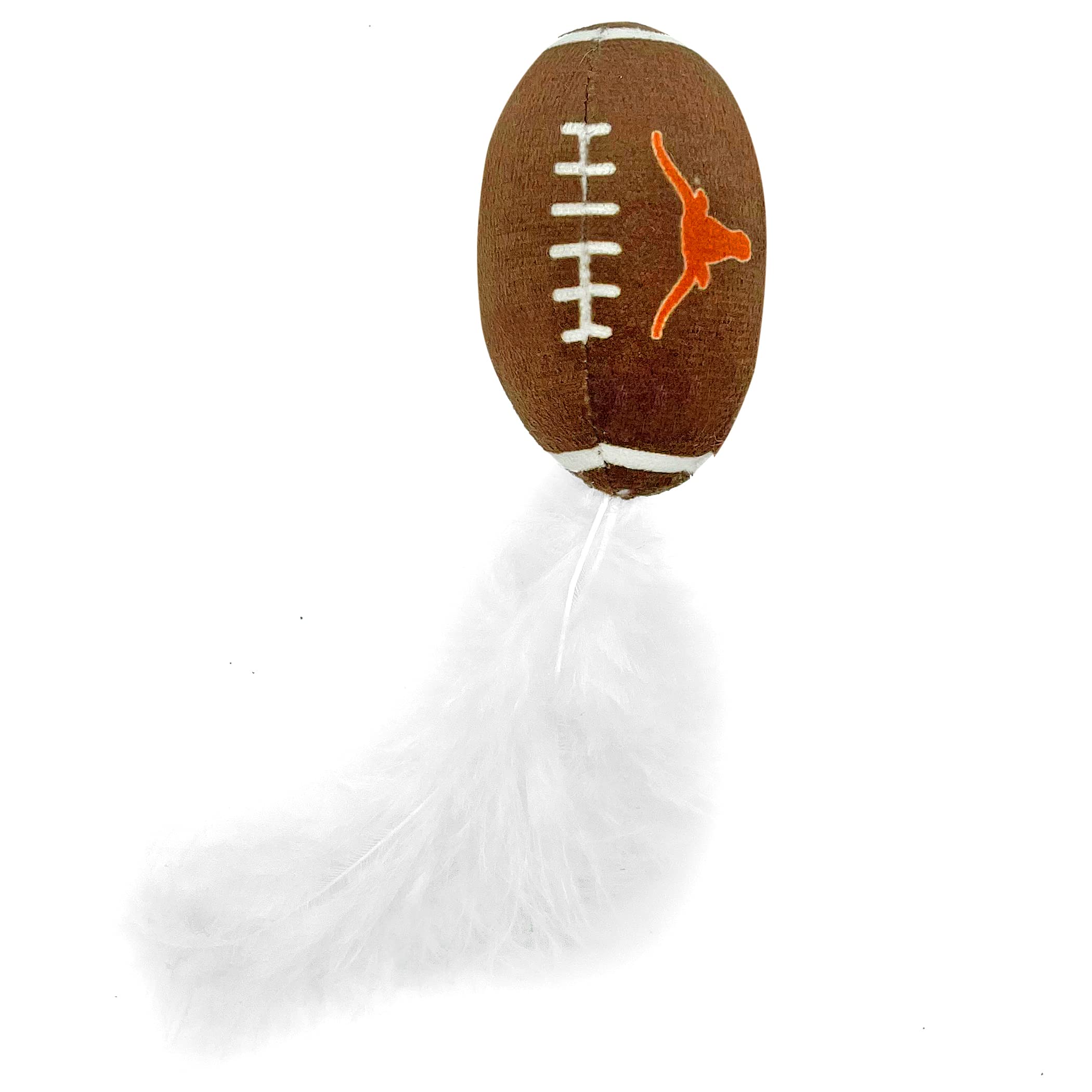 Best Plush Cat Toy - Ncaa Texas Longhorns Complete Set Of 3 Piece Cat Toys Filled With Fresh Catnip. Includes: 1 Helmet Cat Toy, 1 Football Cat Toy With Feathers & 1 Beer Bottle. Beautiful Team Logos