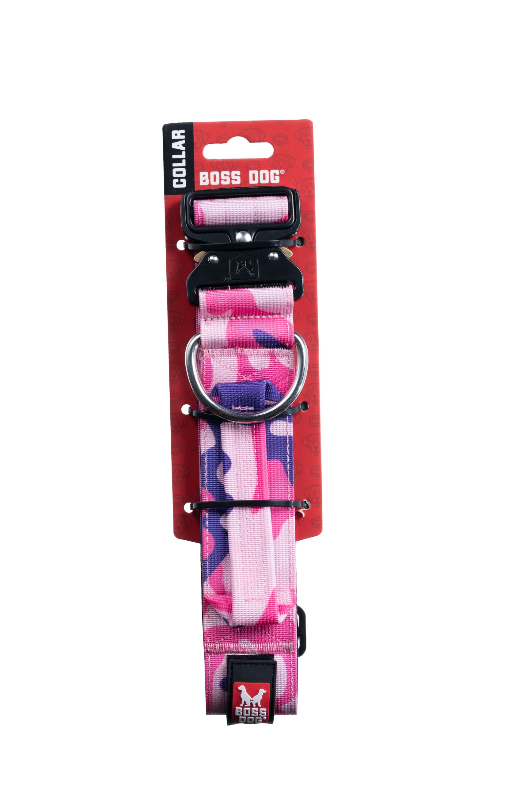 Boss Dog Tactical Collar, Pink Camo, X-Large