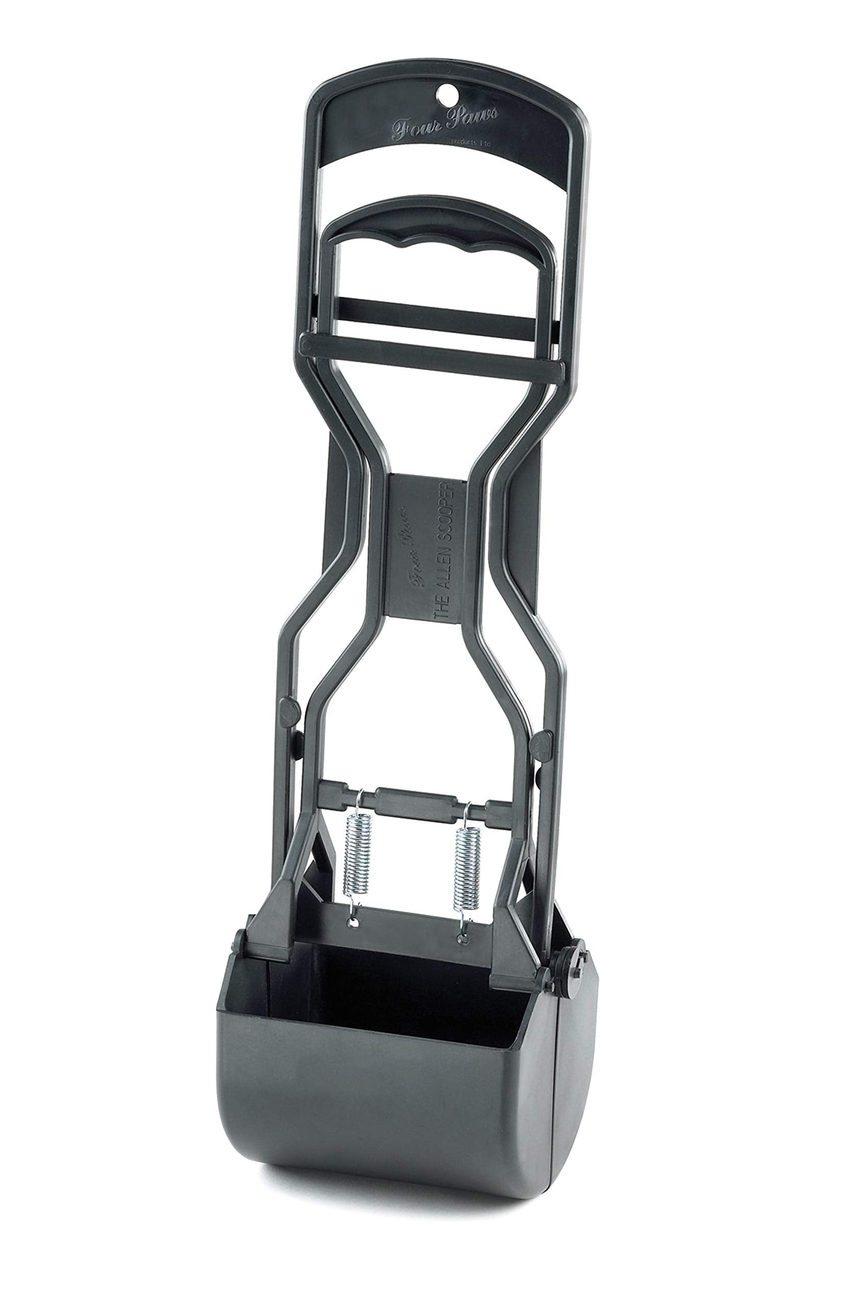 Four Paws Allen'S Spring Action Dog Scooper For Hard Surfaces 3.75' X 4.5' X 15.5'