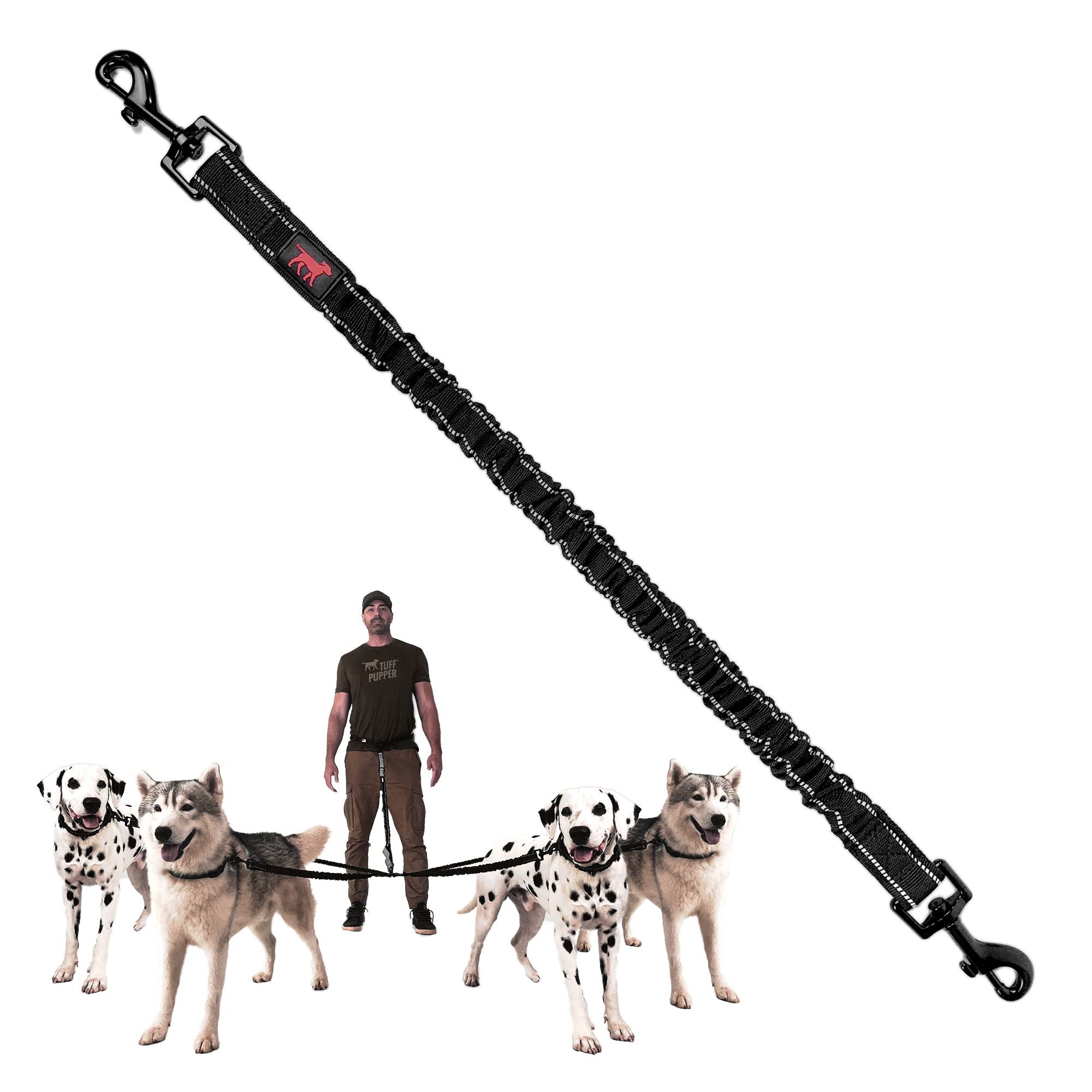 Add-On Accessory Bungee Leash | Add One Large Dog Up To 125 Lbs | Requires Purchase Of Two Large Dog Hands Free Bungee Leashes S