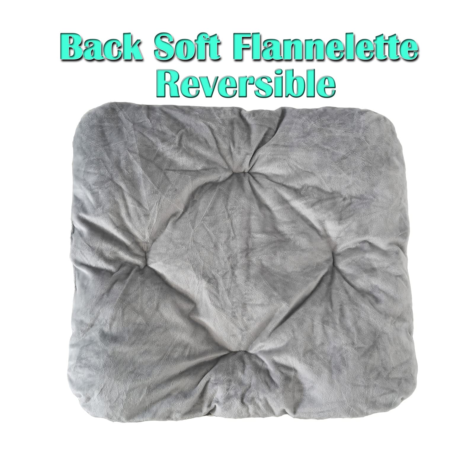 Pozico Elevated Dog Small Bed Pad, Bed Not Included (Small-18.9X18.9 Inch, Black Pad - S)