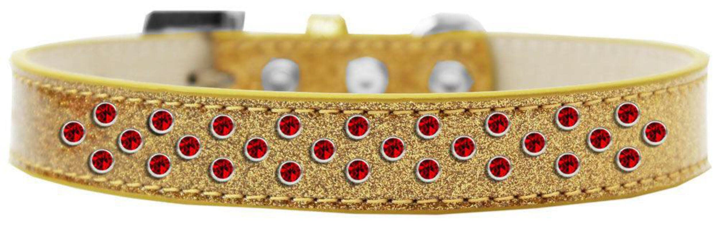 Mirage Pet Products Sprinkles Ice Cream Dog Collar with Red Crystals, Size 20, Red