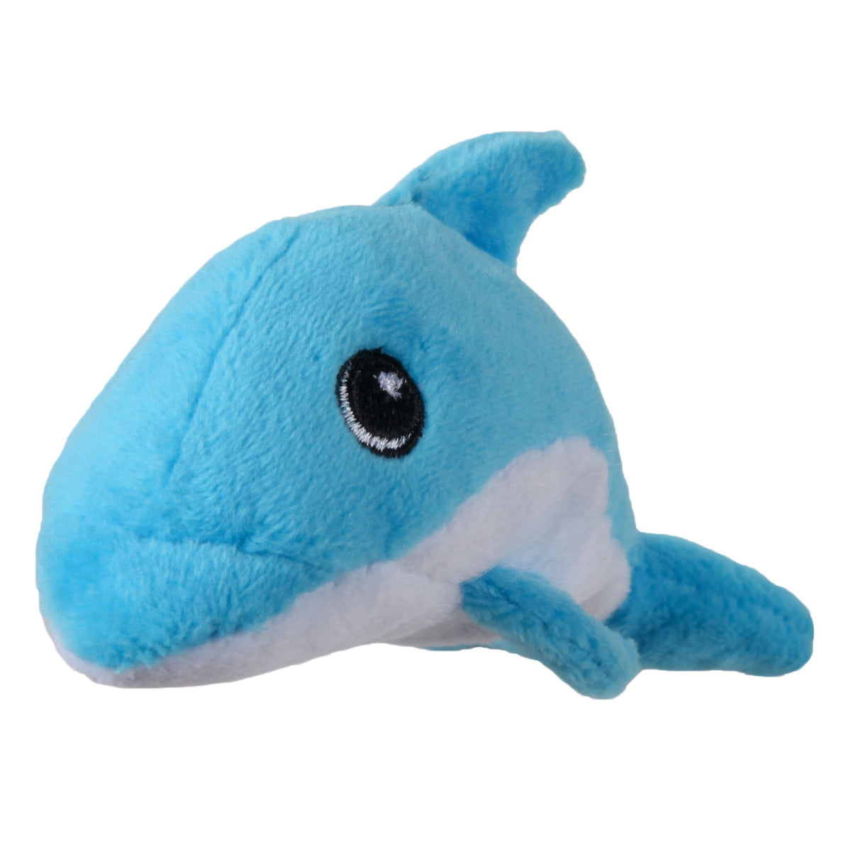 Smartpetlove Tender-Tuffs Tiny - Tough Plush Dog Toys For Puppies And Small Breeds - Stuffed Blue Dolphin With Puncture Resistan