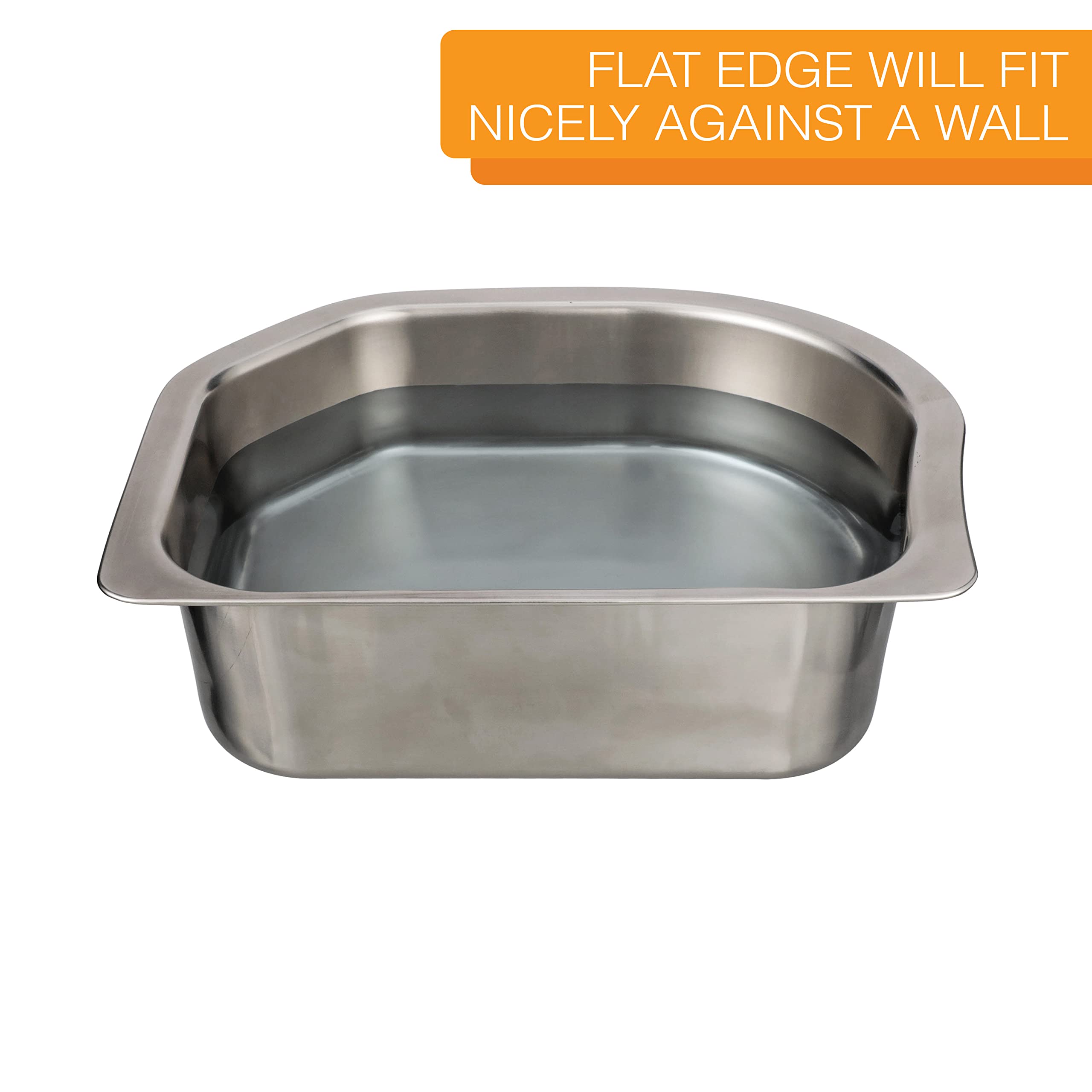 Neater Pets Stainless Steel Water Bowl For Cats Or Dogs - Fits Inside Of Neater Slow Feeder Double Diner, 8.5 Cups