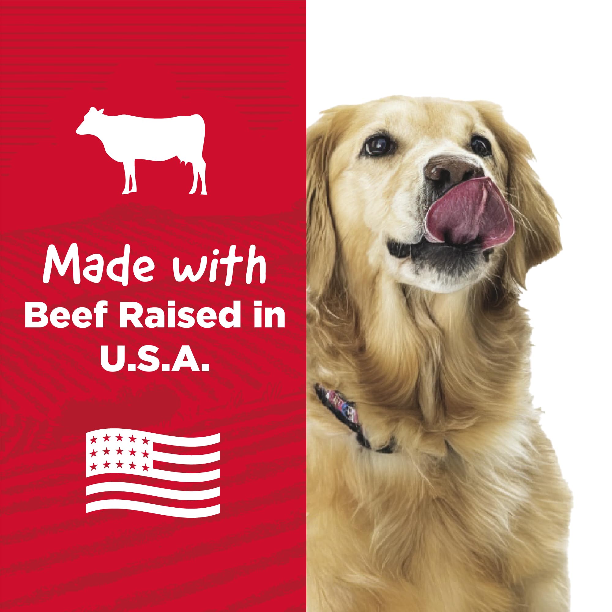 Country Kitchen Beef Jerky Tender Dog Treats, Made with Real Beef, High Protein, Low Fat, No Artificial Colors, 16 oz