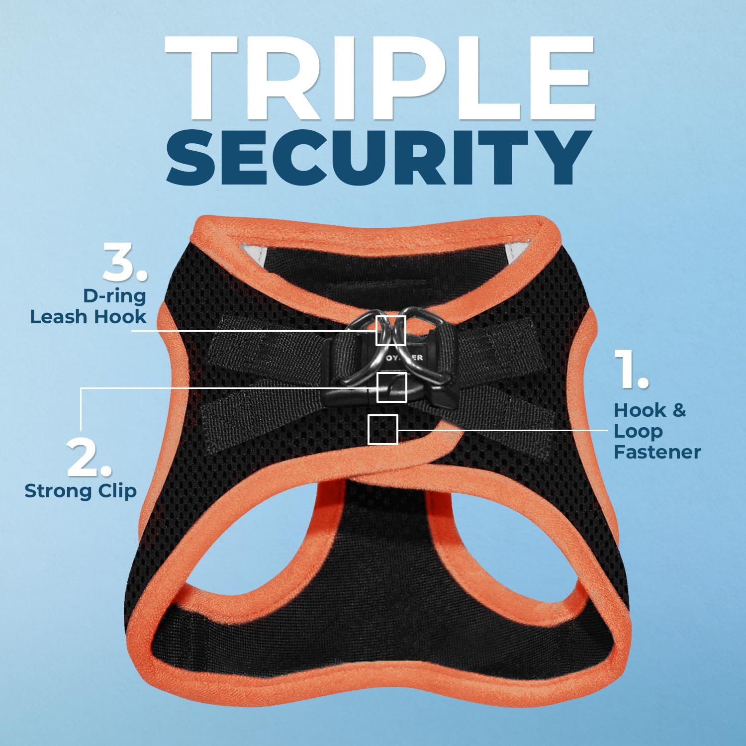 Best Pet Supplies - All Weather Mesh, Reflective, No Pull Harness for Small, Medium Dogs, Cats - Secure with Hook & Loop Fastene