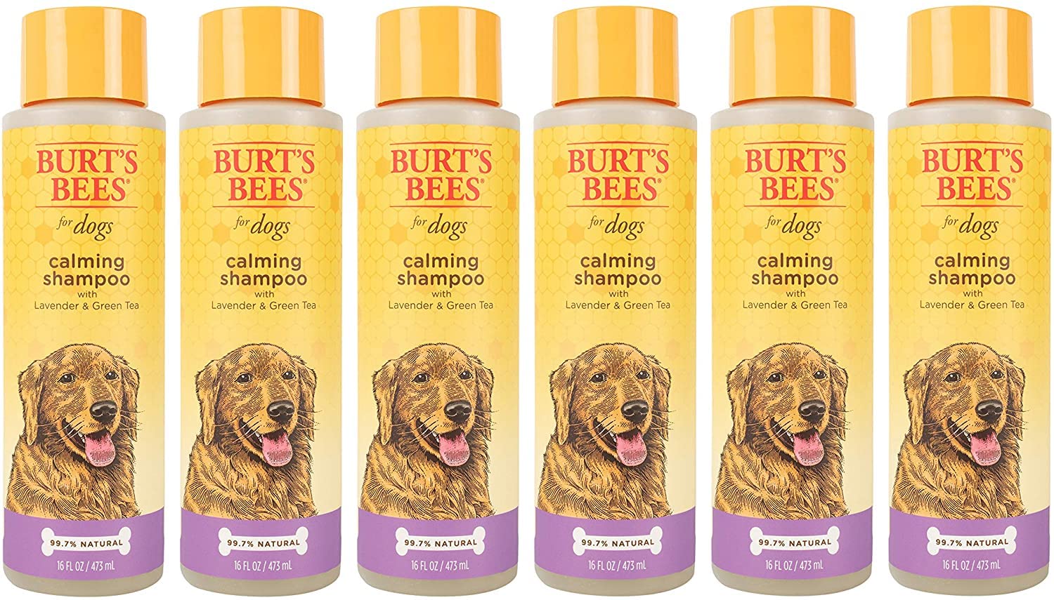Burt'S Bees For Pets Calming Dog Shampoo With Lavender And Green Tea, 6Pk, 95% Natural Origin Formulas, Calming Lavender Dog Sha