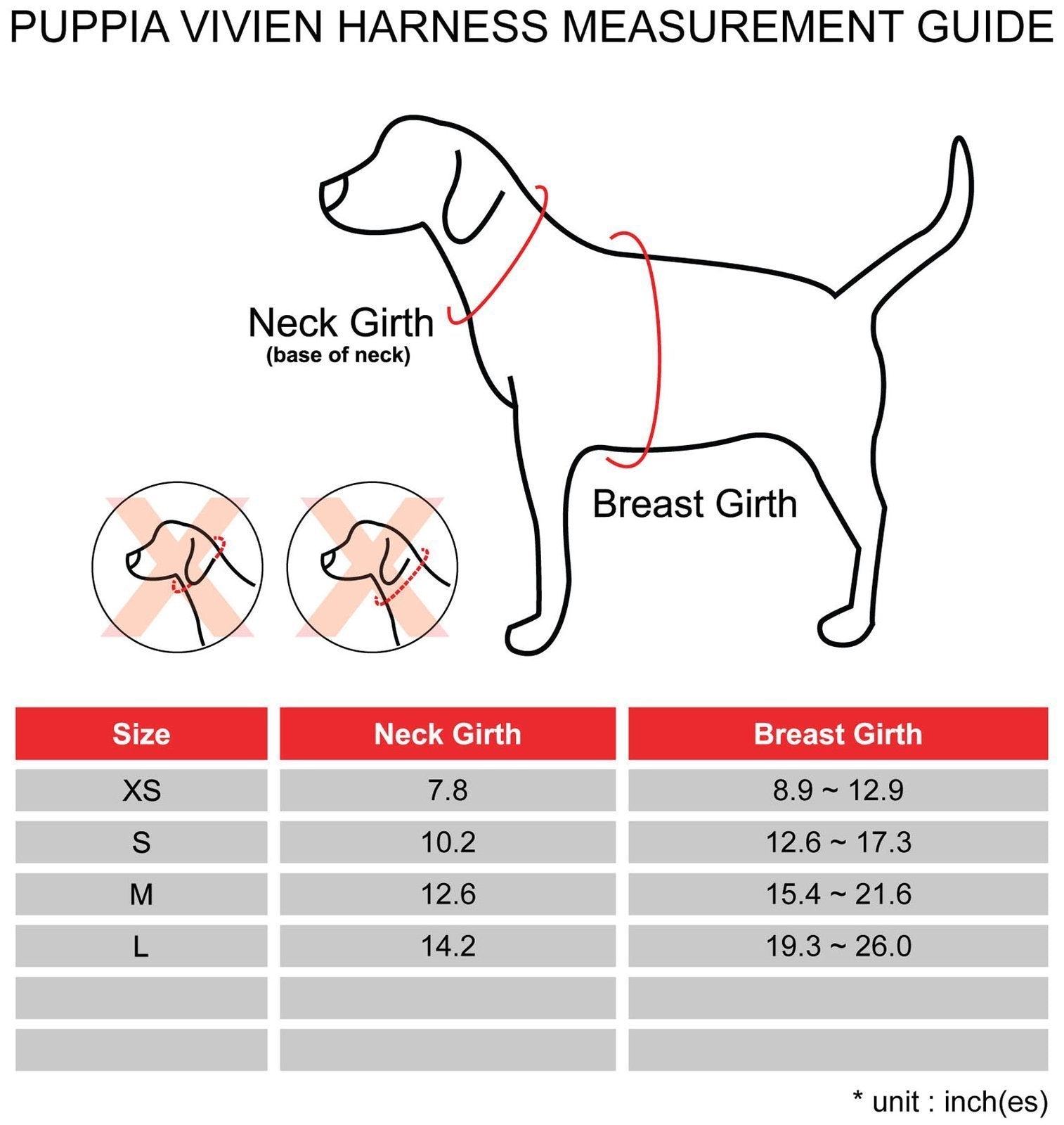 Authentic Puppia Vivien Harness, Pink, Medium