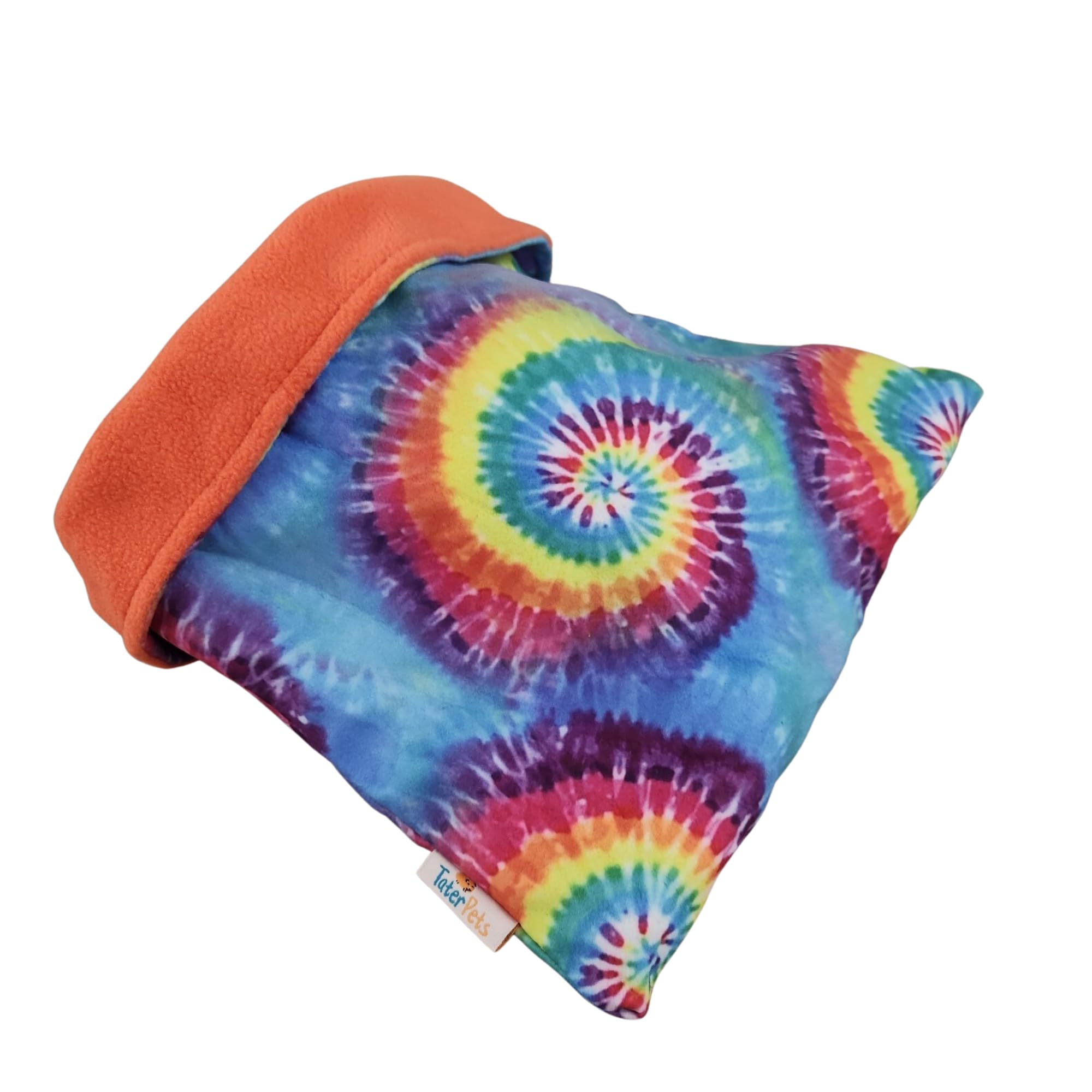 Tater Pets Snuggle Sack For Guinea Pigs Bed Pad Cuddle Sack Sleeping Bag (12''X12'')(Tie Dye)