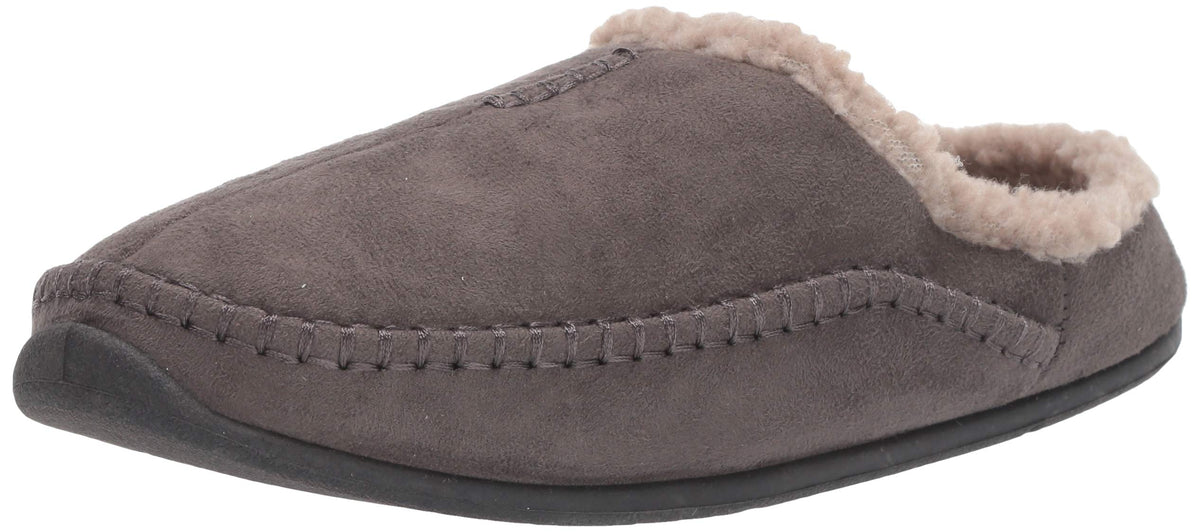 Deer Stags Mens Slipper, Charcoal, 9 Medium Us
