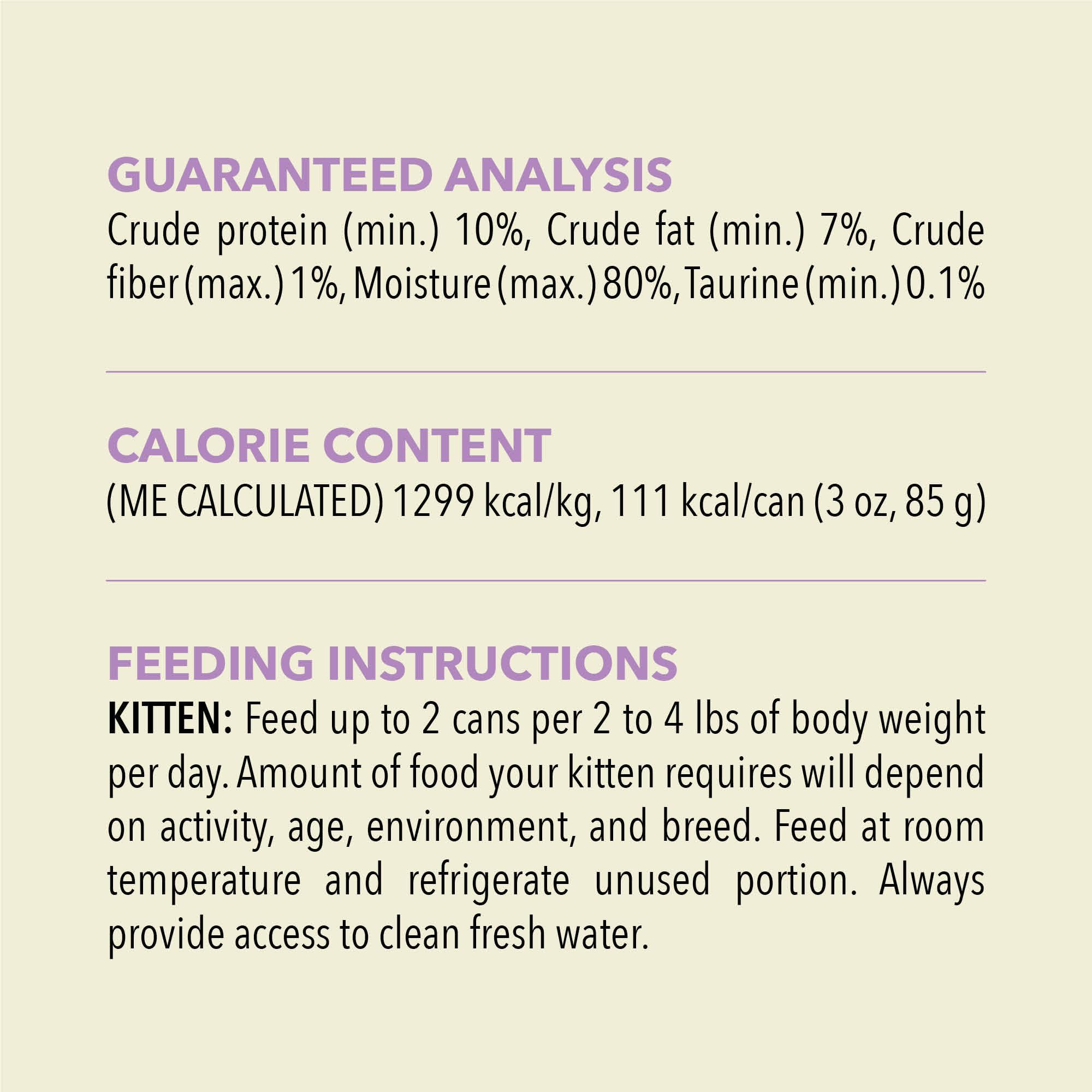 ACANA Premium Pate Kitten Wet Cat Food in Bone Broth Chicken + Tuna Recipe 3oz Cans (24 Count)