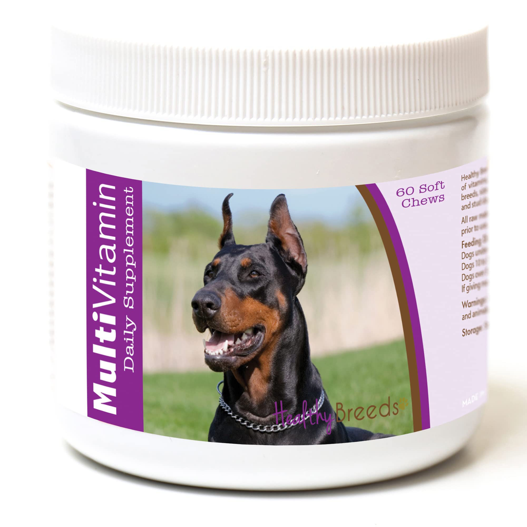 Healthy Breeds Doberman Pinscher MultiVitamin Soft Chews 60 Count