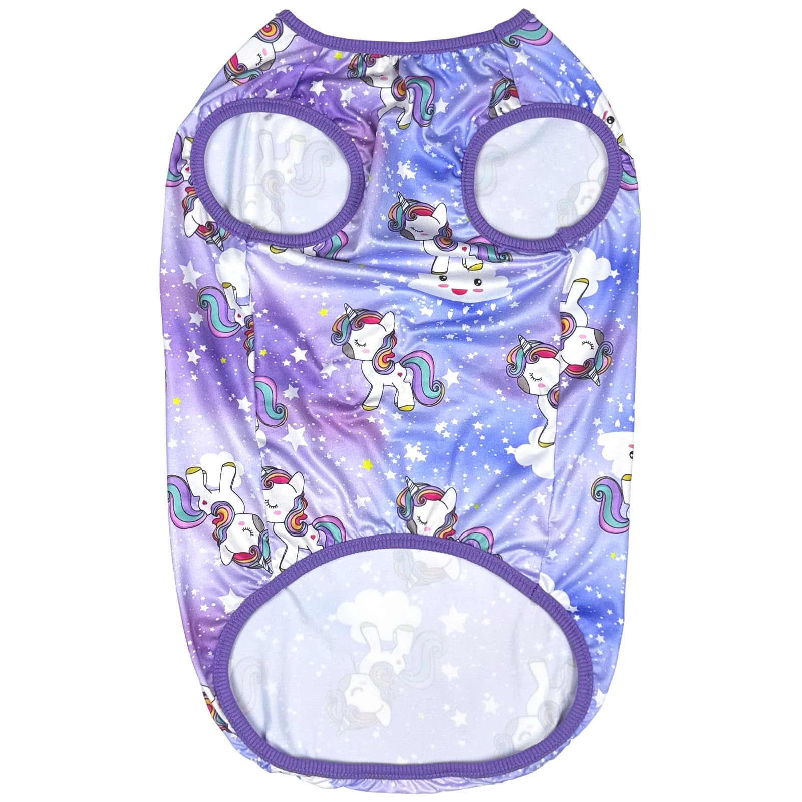 D.E.E Large Dog Shirts Unicorn Galaxy Pattern Printed Dog Shirts For Large Dogs Big Dog Clothes Dog Tank Top Stretchy (Vunicpur,