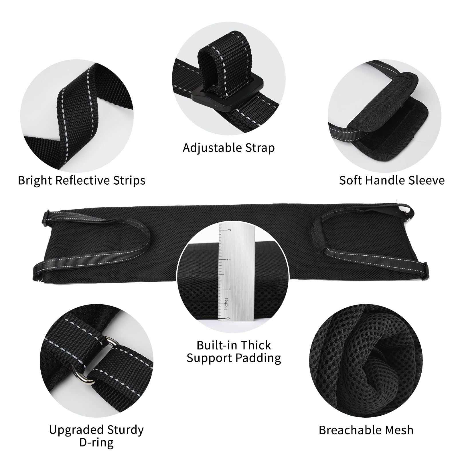 Loobani Dog Lift Harness | Portable Dog Sling For Large Dogs Hind Leg Support - Help Lift Back Legs For Up And Down Stairs, Cani