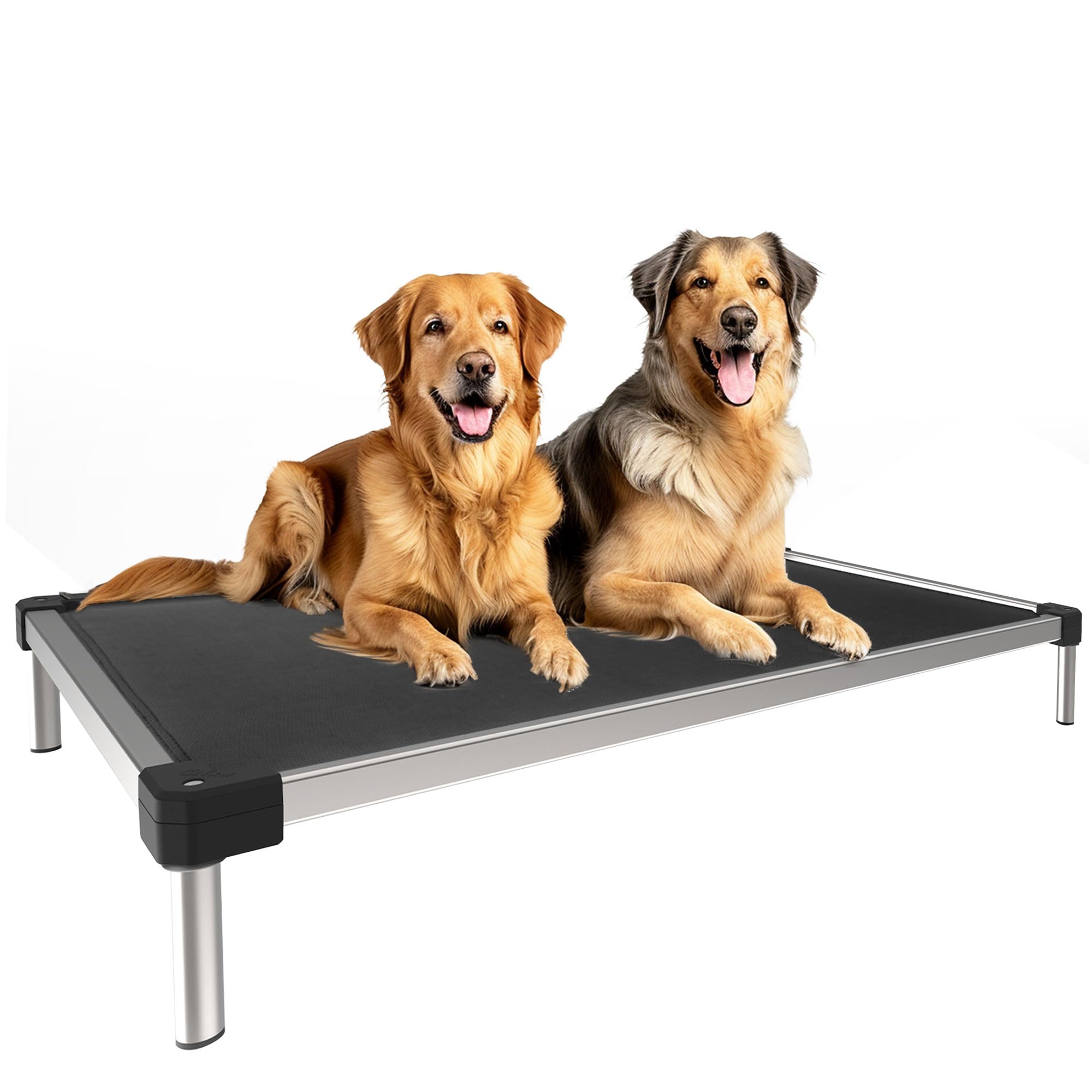 FXW TitanNest Cooling Chew-Proof Elevated Dog Bed, Washable Raised Cot for Indoor/Outdoor/Camping Use, Waterproof & Durable Pet 